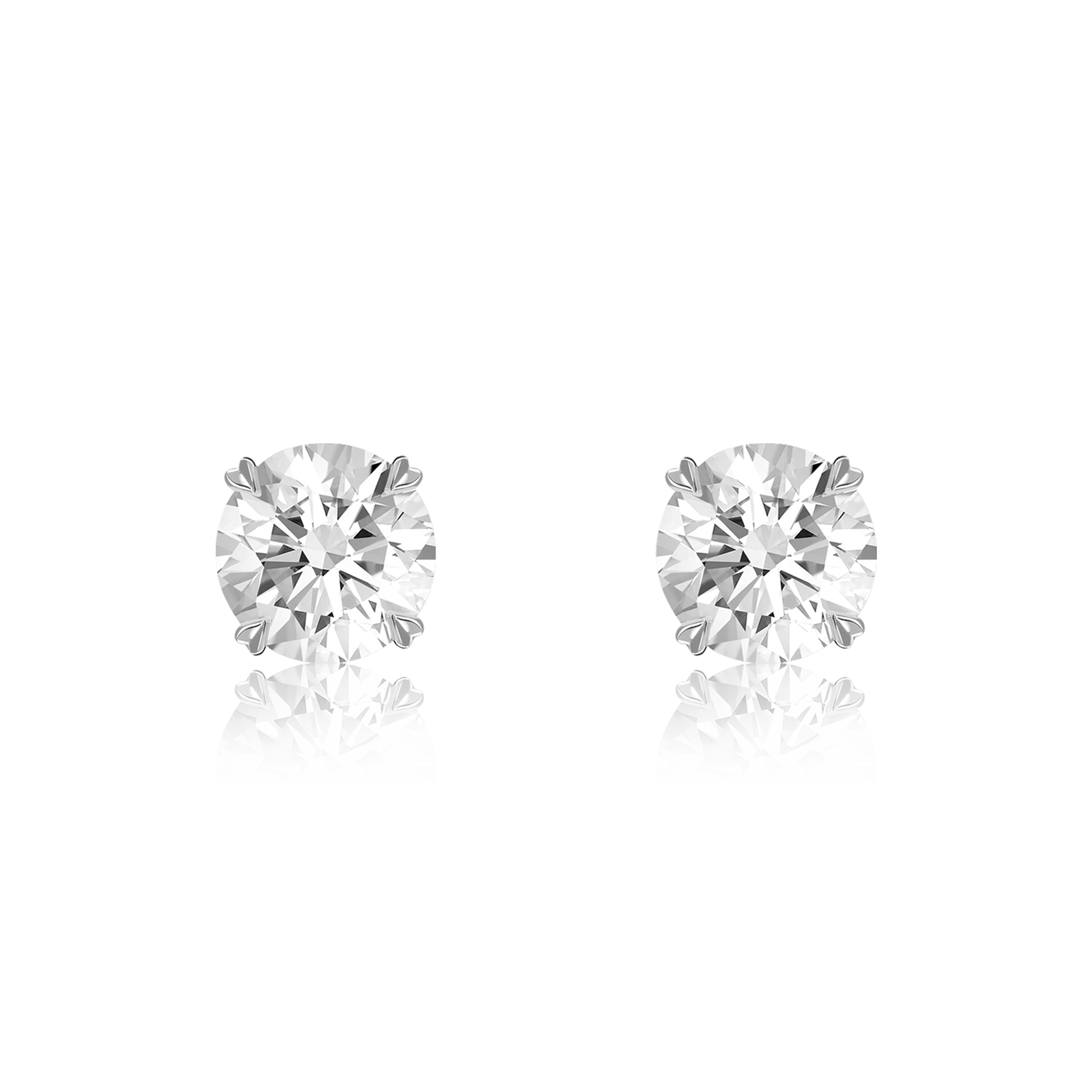 Windsor 1.38ct Diamond Stud Earrings Brilliant cut, Claw set_1