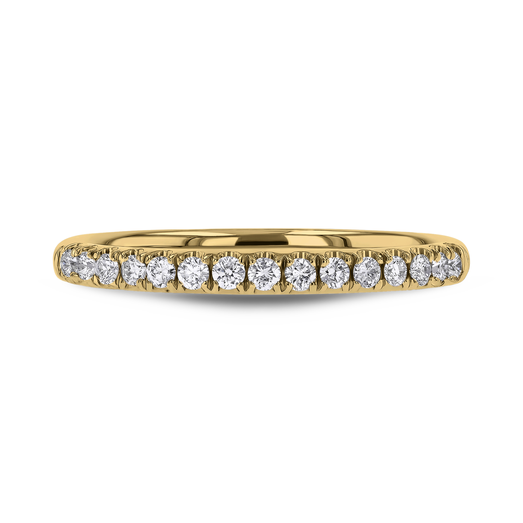 Celestial 0.22ct Diamond Half Eternity Ring Brilliant Cut, Micro Pavé Set_2