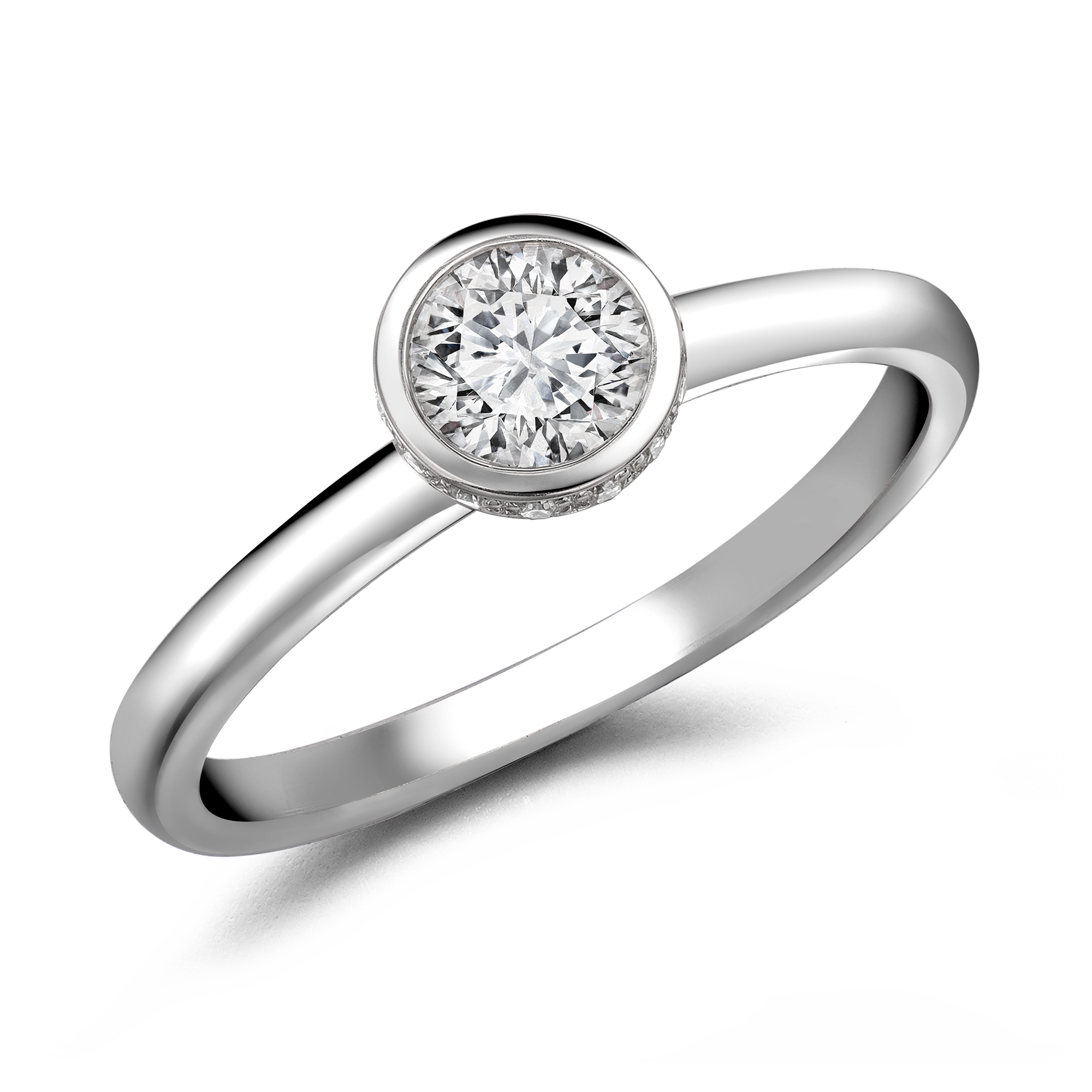 Sundance Diamond Ring Brilliant Cut, Rubover Set_1