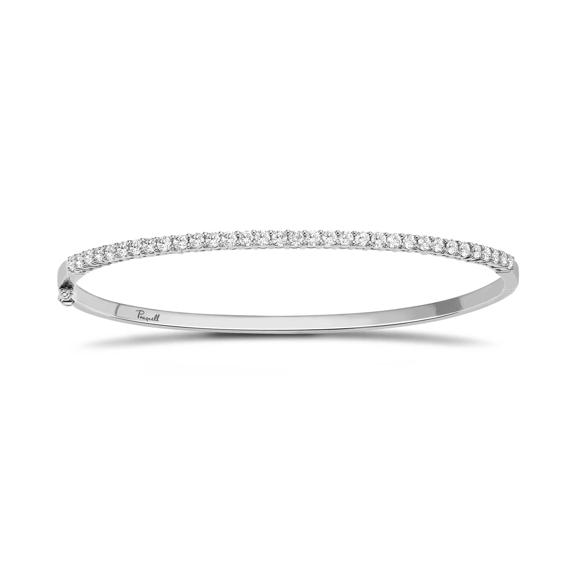 Diamond Half Hoop Bangle Brilliant cut, Claw set_1