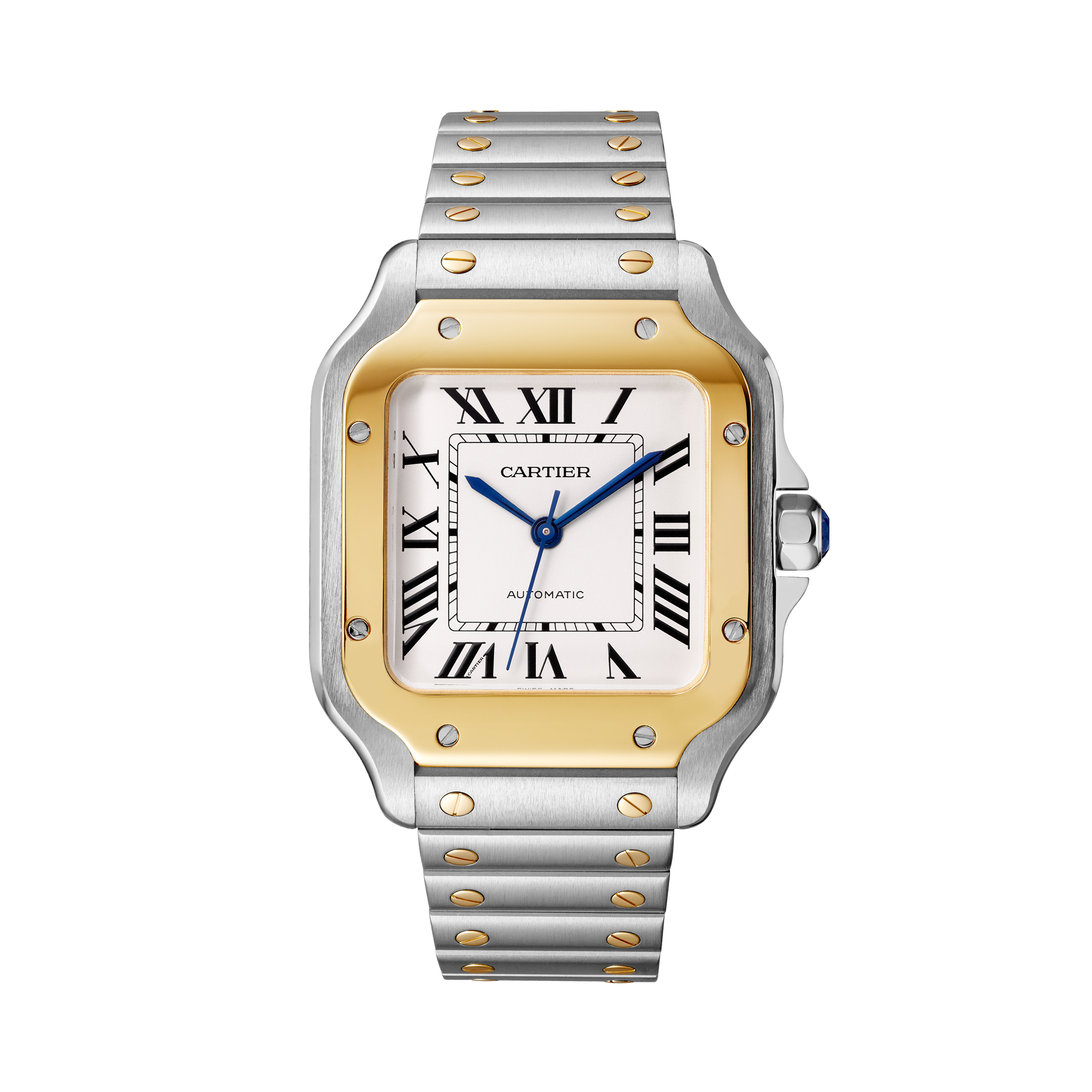 Cartier Santos de Cartier 35.1mm, Silver Dial, Roman Numeral_1