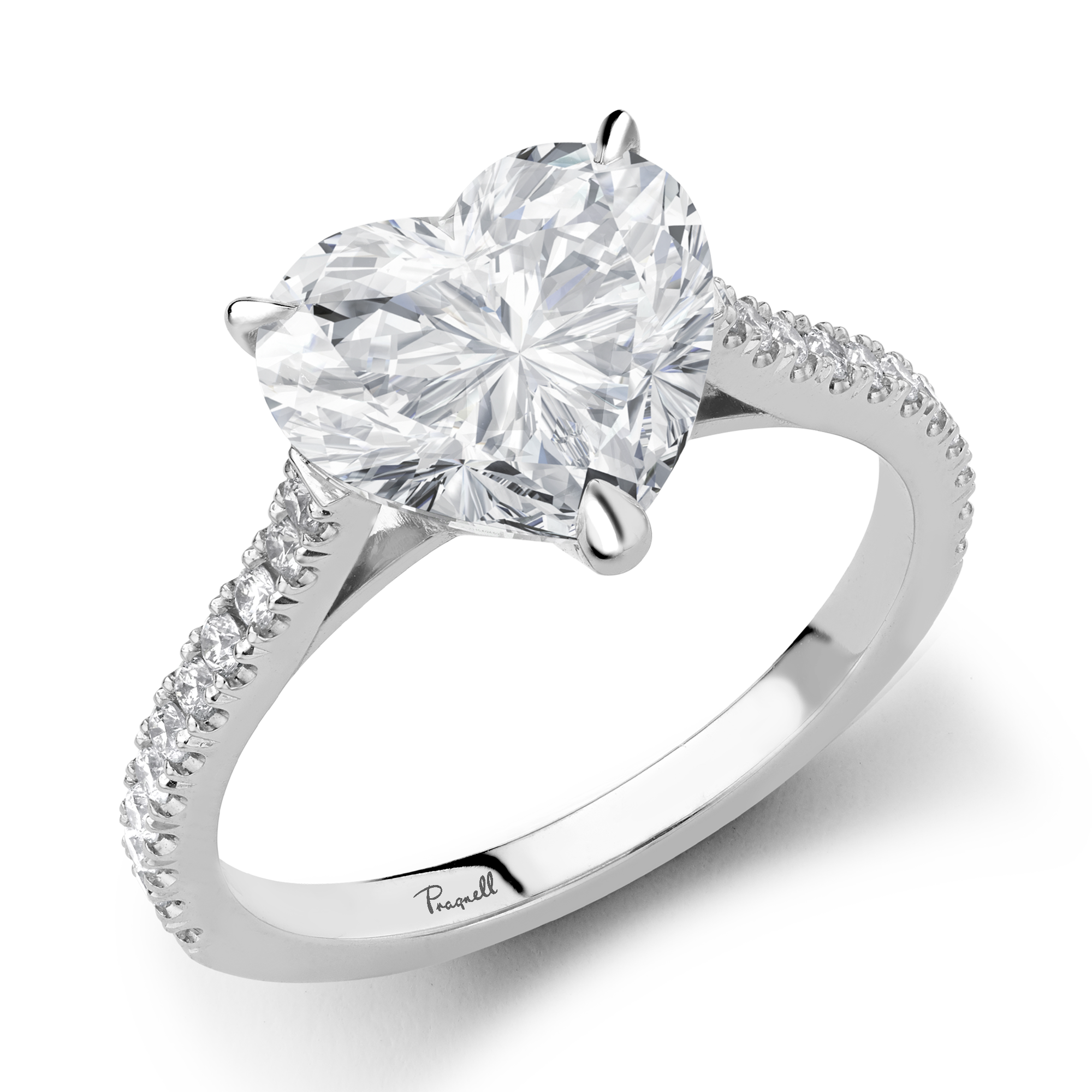 Aurora 3.22ct Heartshape Diamond Solitaire Ring Heartshape, Claw set_1