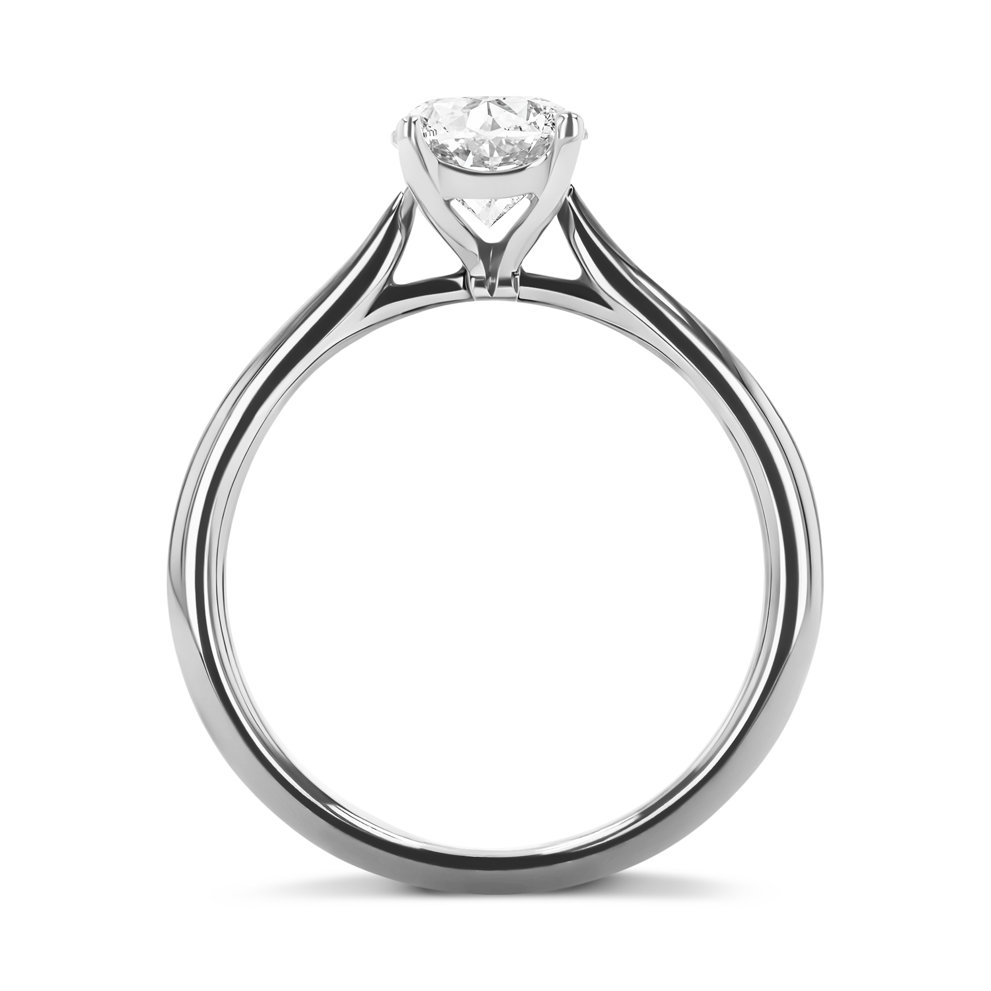 Gaia 1.51ct Diamond Solitaire Ring Oval Cut, Claw Set_3