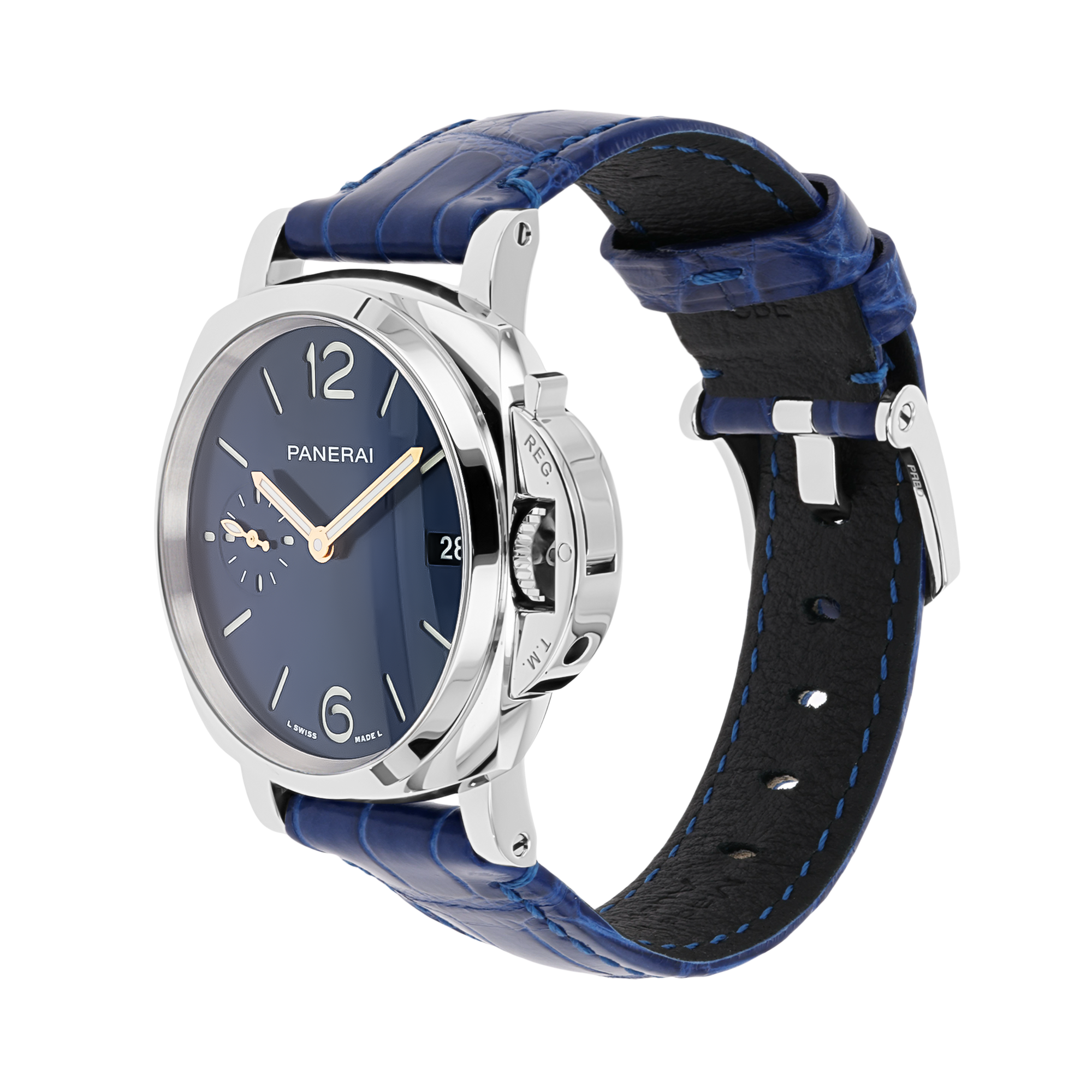 Panerai Luminor Due - 38mm 38mm, Blue Dial, Arabic/Baton Numerals_2