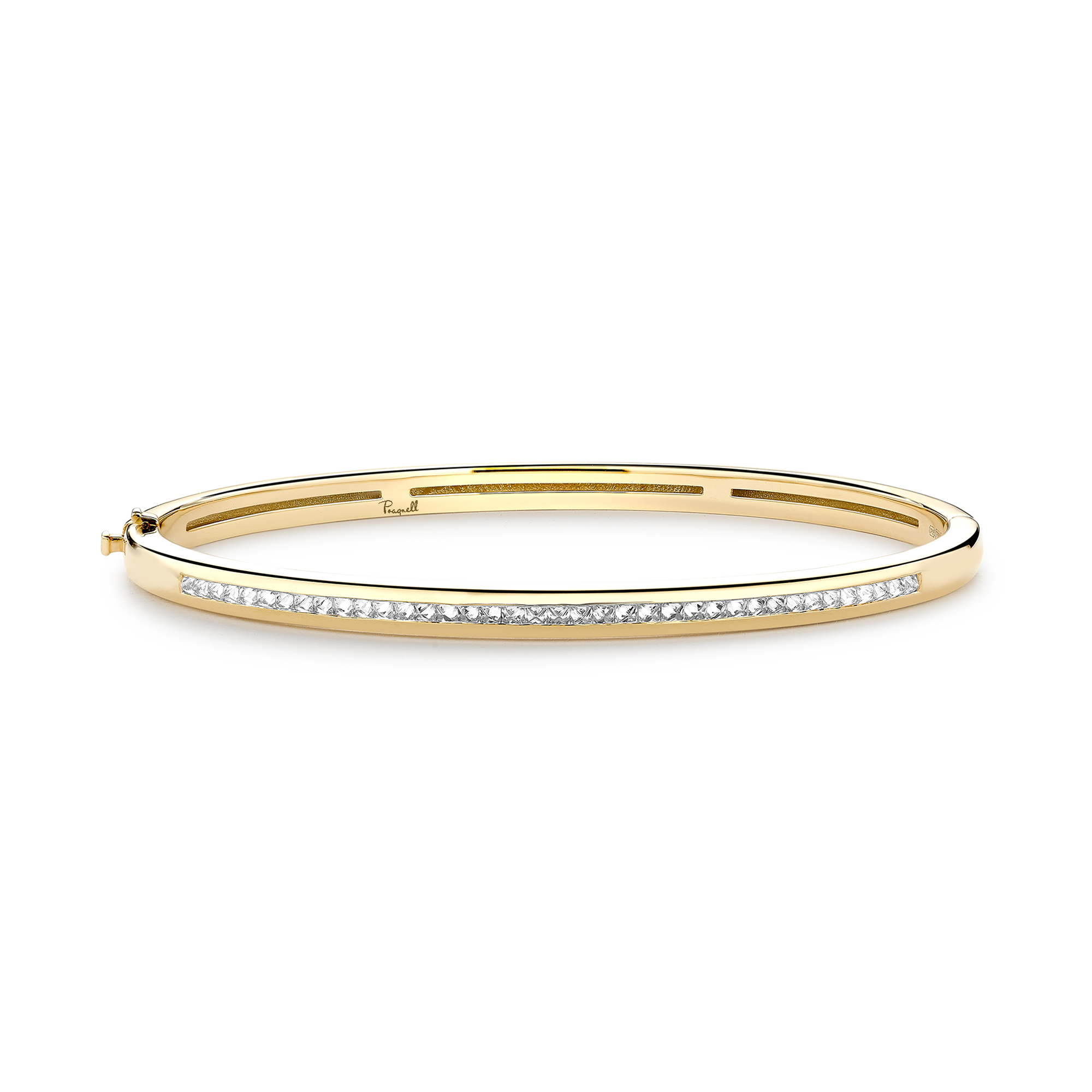 RockChic Diamond Bangle Princess Cut, Channel Set_1