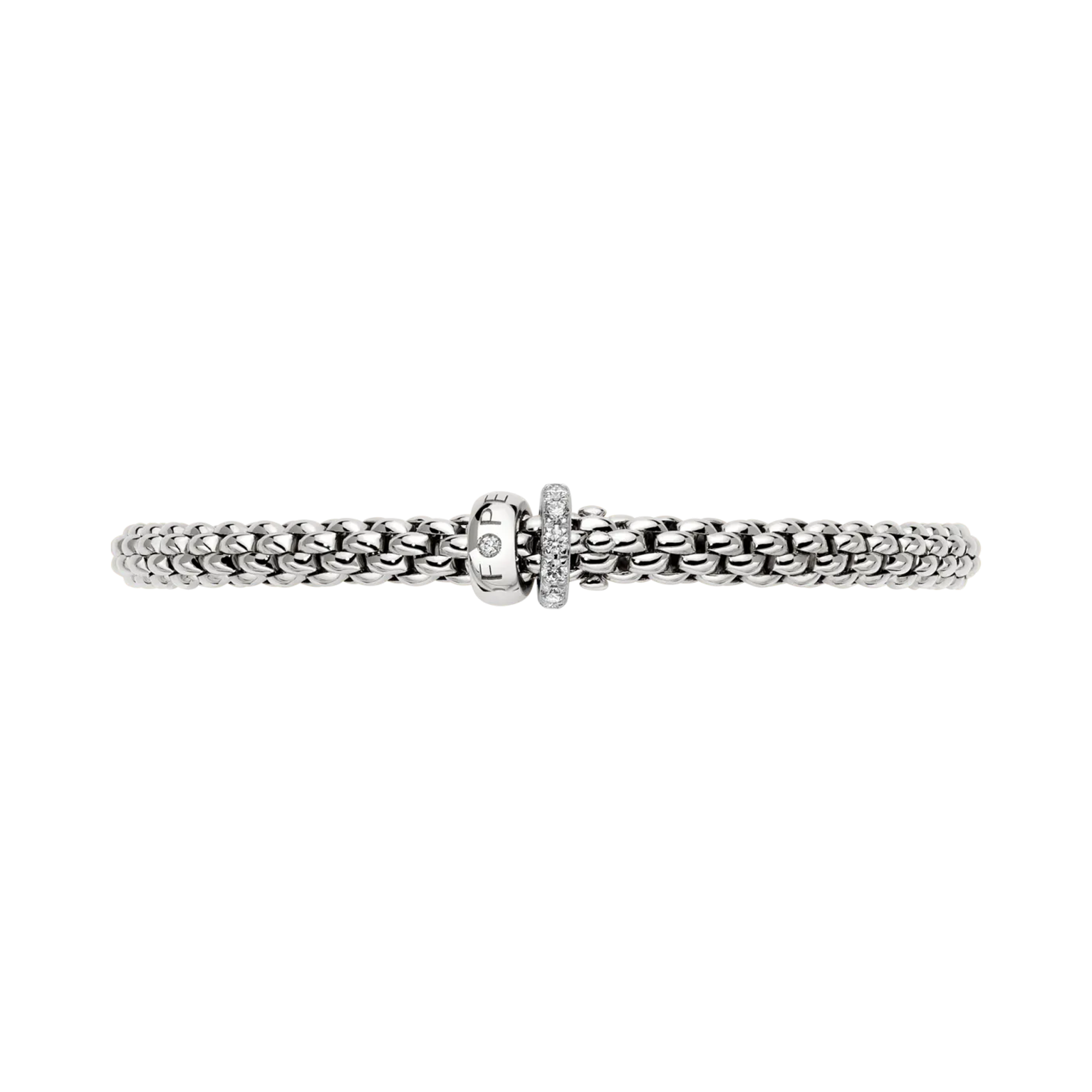 FOPE Solo flex'it Diamond Bracelet Round Brilliant Cut, Rubover Set_3