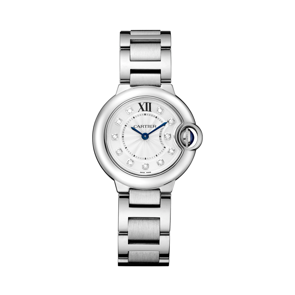 Cartier Ballon Bleu de Cartier WE902073 Watch 28mm Silver Dial