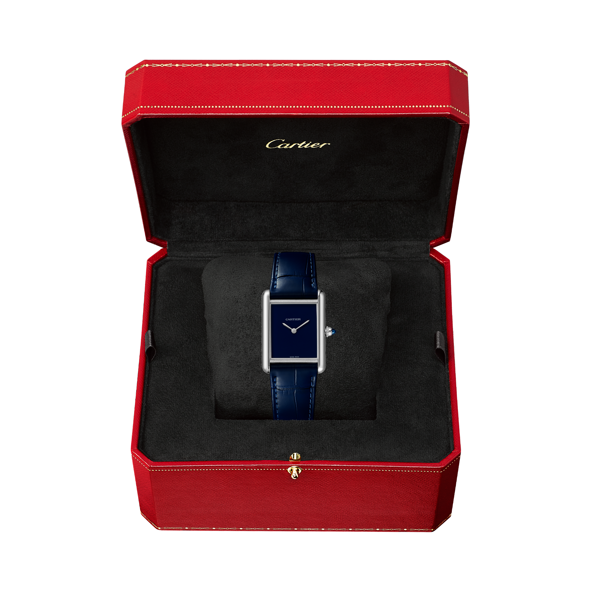 Cartier Tank Must 33.7mm, Blue Dial_5