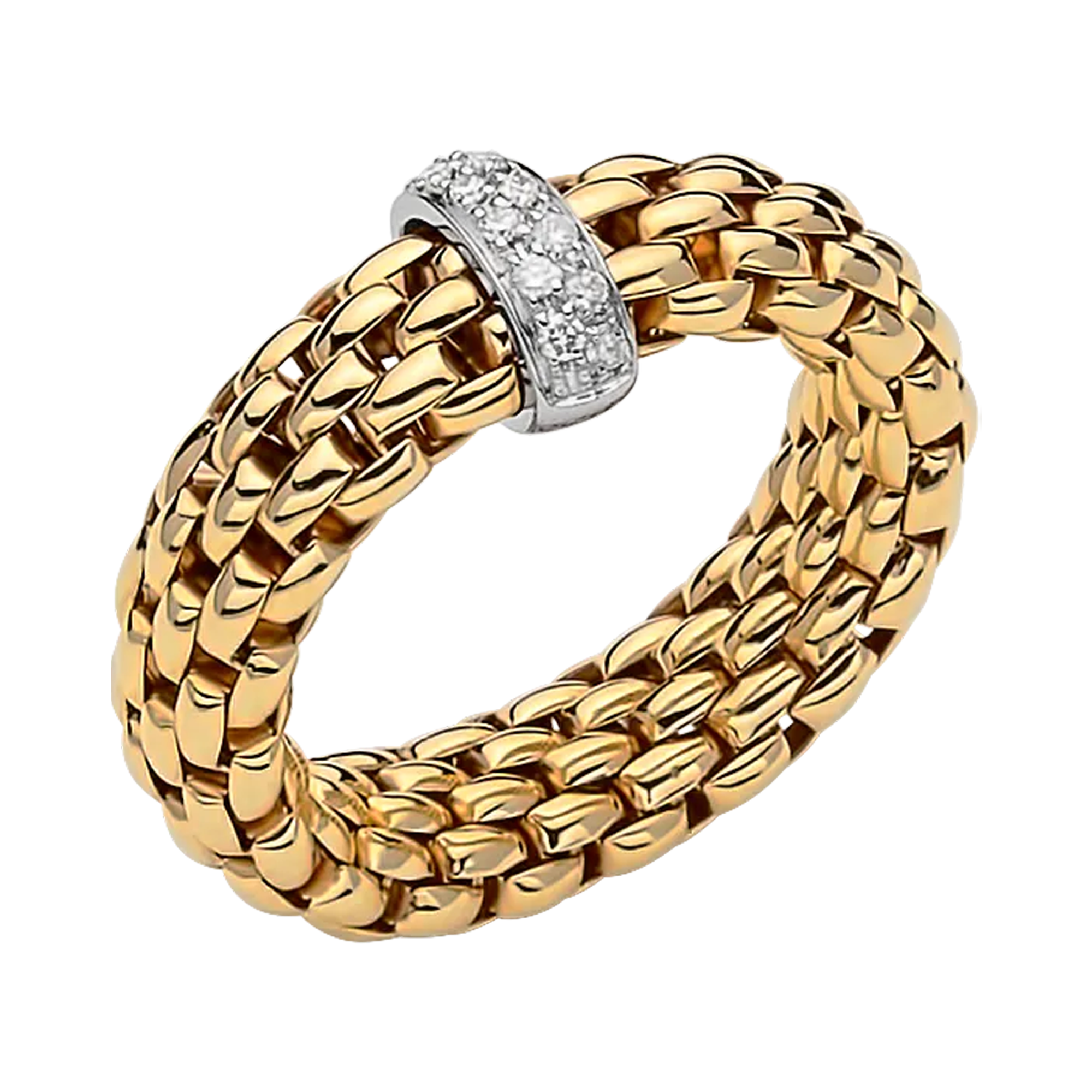 Fope Flex 'it Vendôme Diamond Ring Brilliant Cut, Grain Set_1