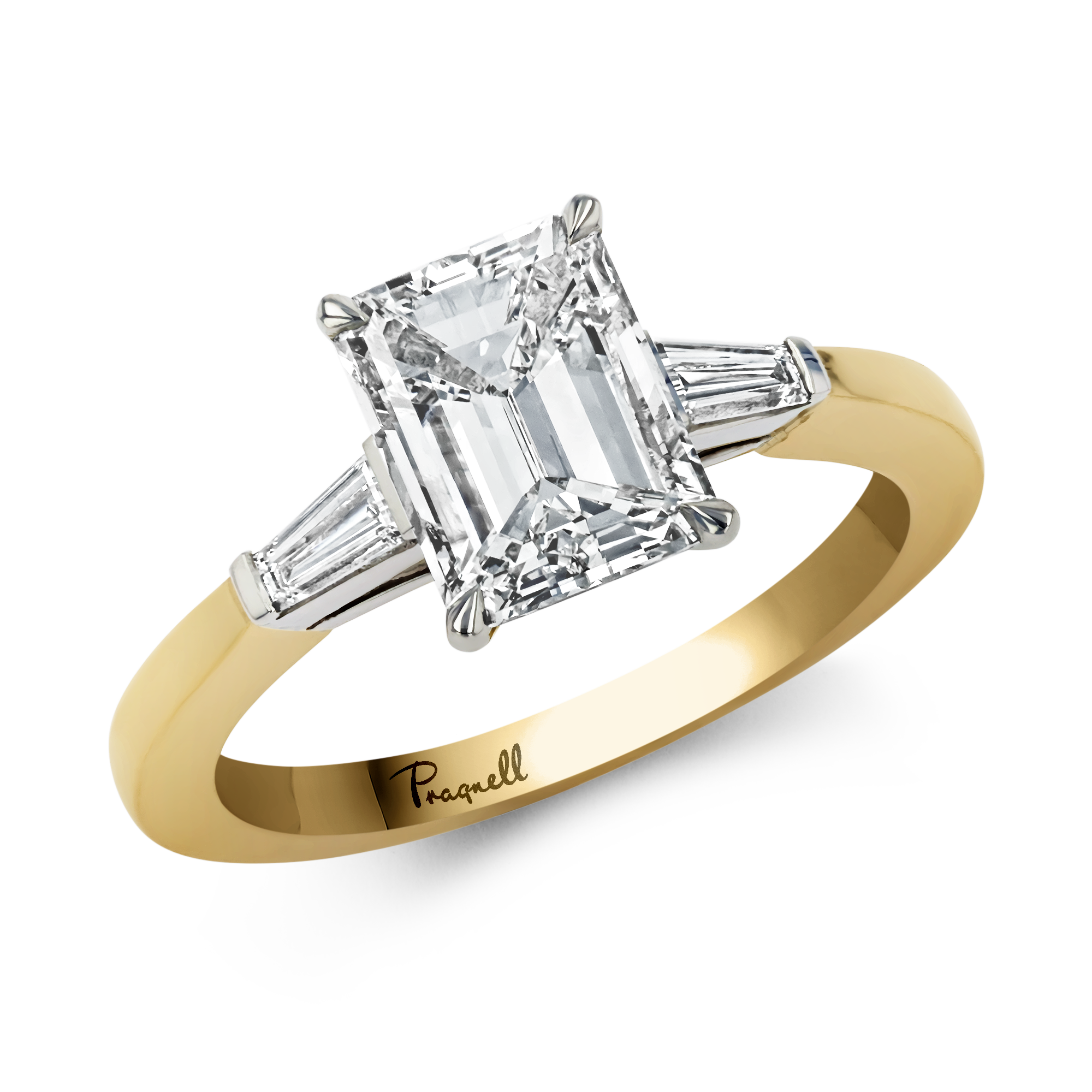 Regency 2.01ct Diamond Solitaire Ring Emerald Cut, Claw Set_1