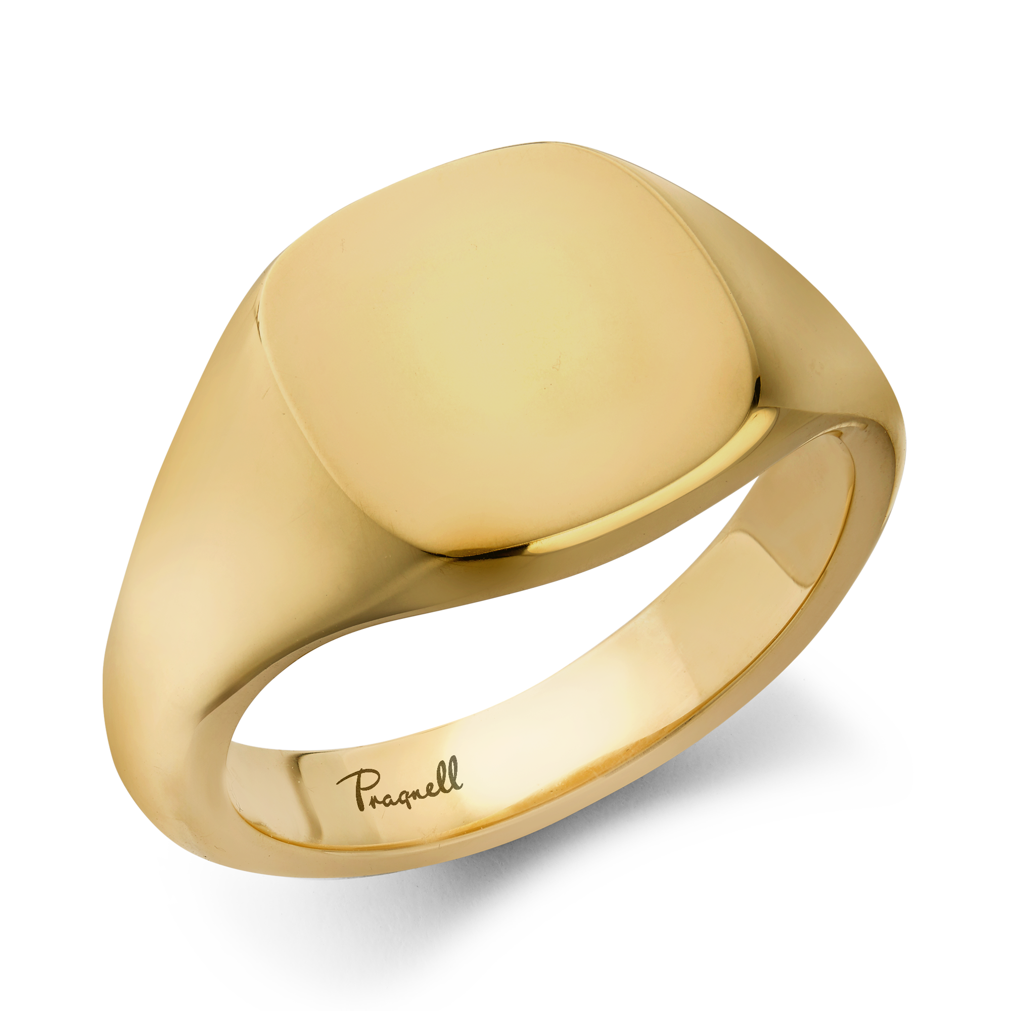 Plain Cushion Signet Ring _1