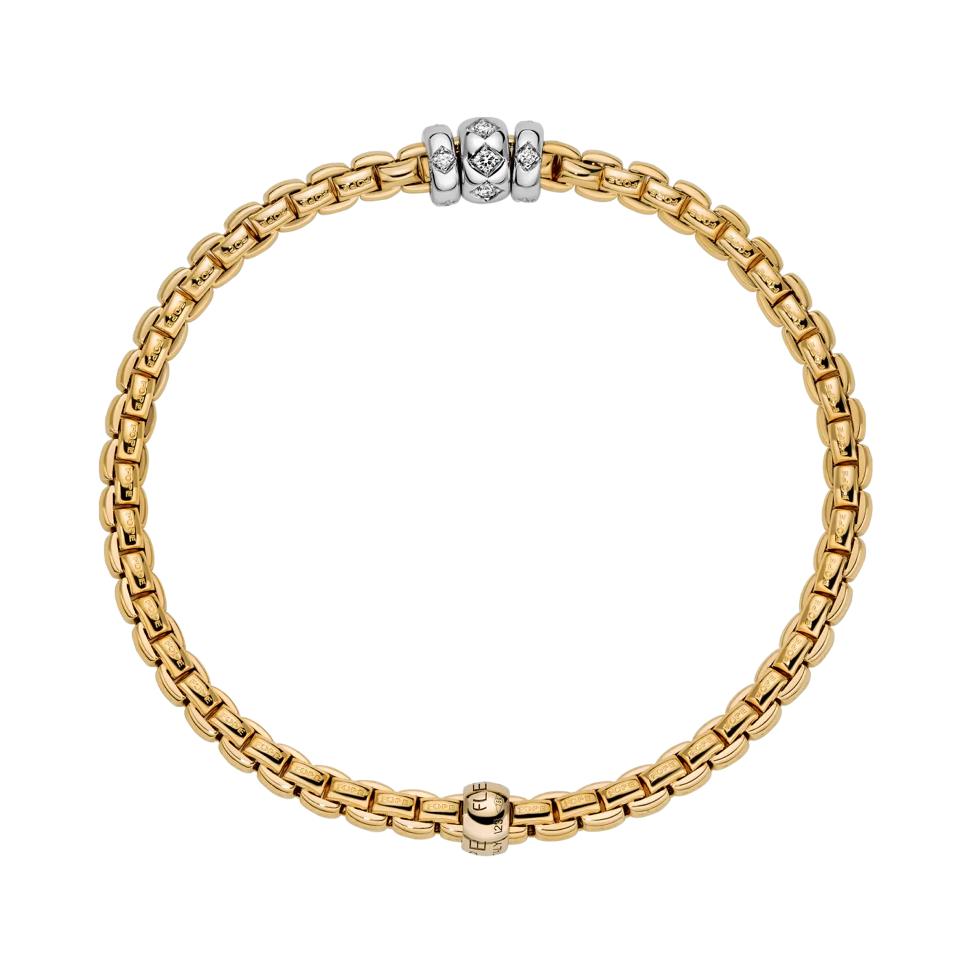 FOPE Solo Flex'It 0.18ct Diamond Bracelet Brilliant cut, Claw set_2