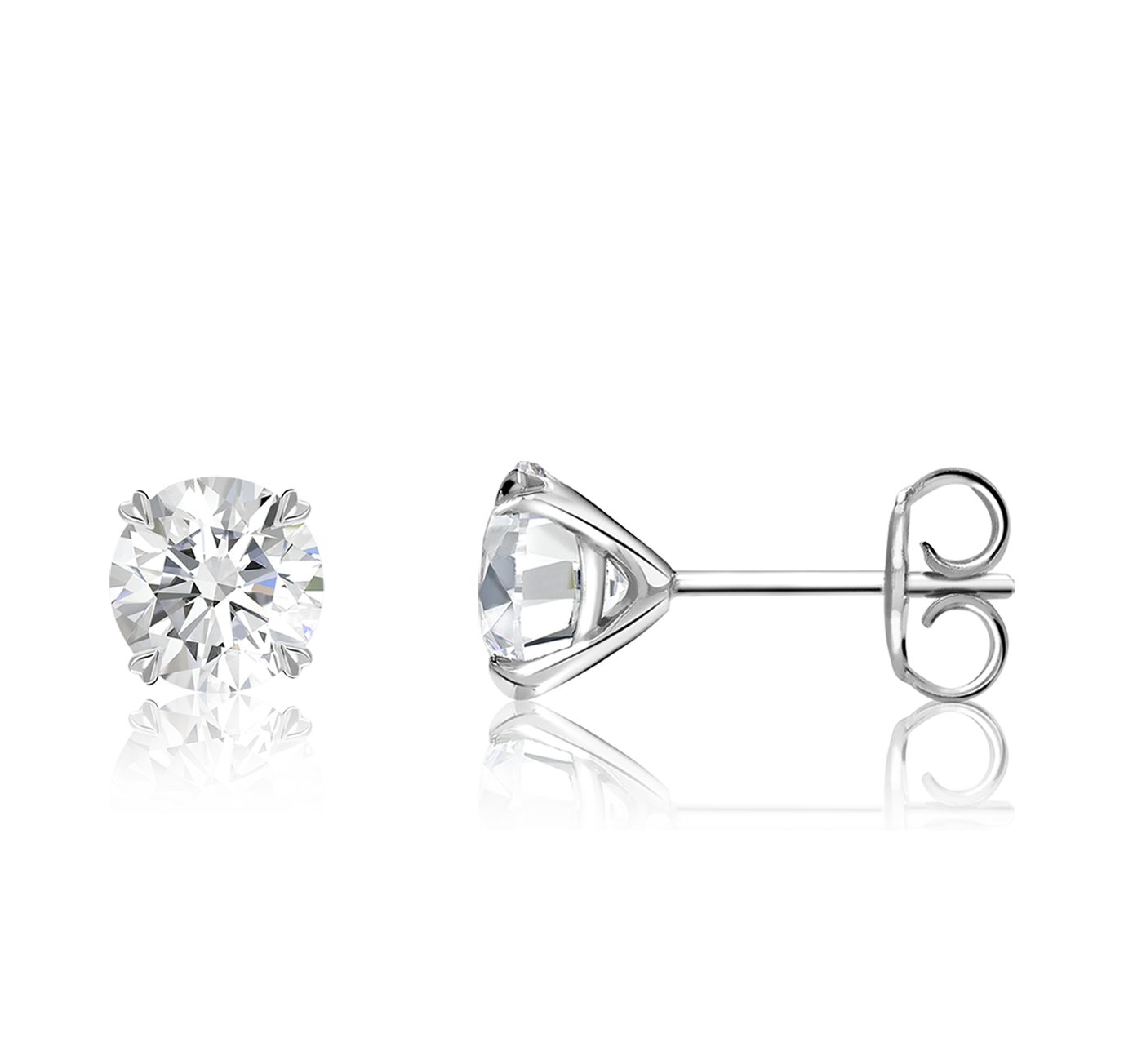 Windsor 0.70ct Diamond Stud Earrings Brilliant cut, Claw set_2