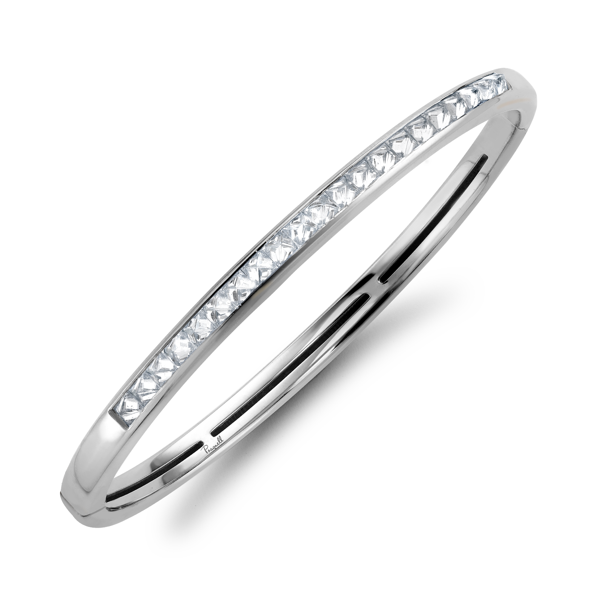 RockChic Diamond Bangle Princess Cut, Channel Set_2