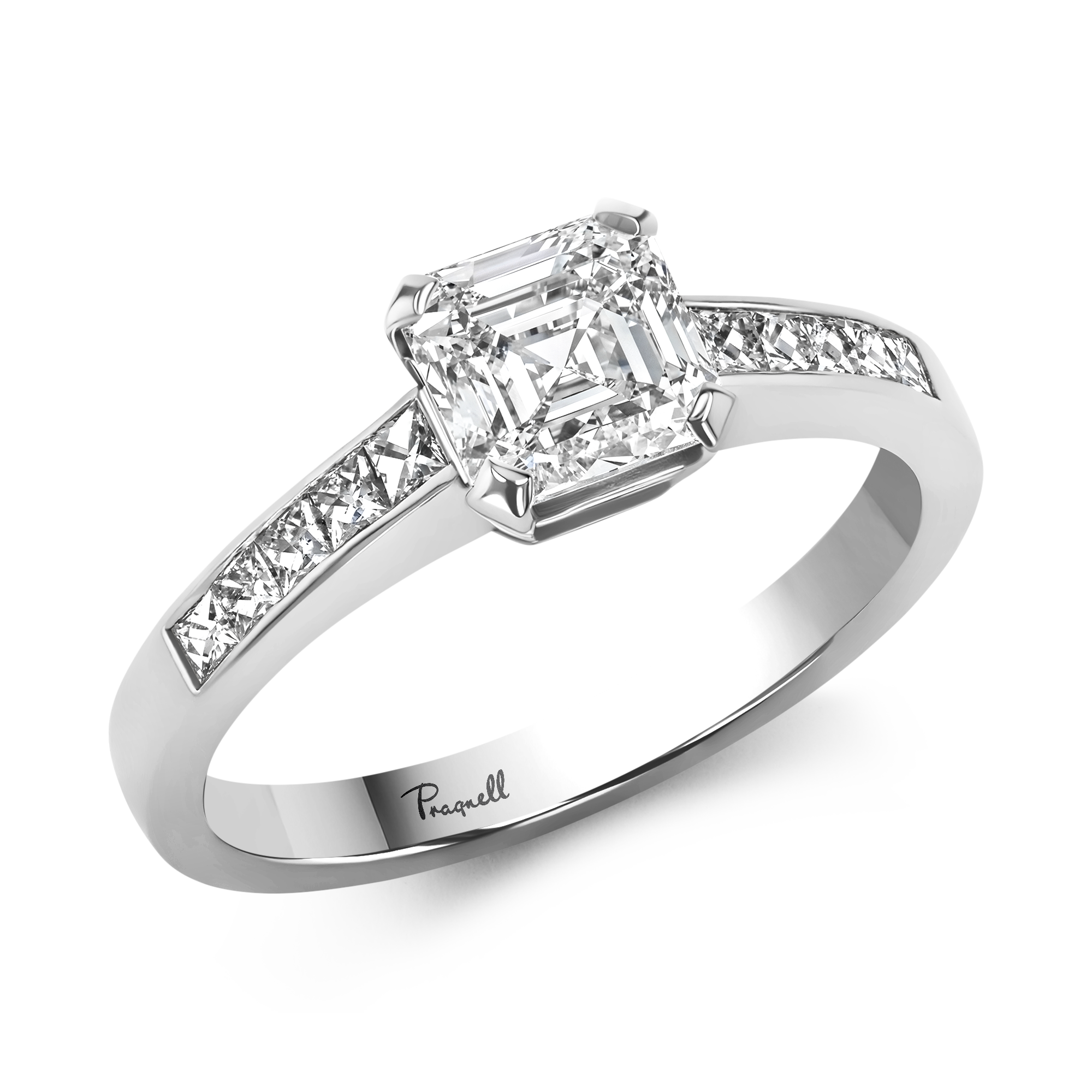 Gatsby 1.20ct Diamond Solitaire Ring Asscher Cut, Claw Set_1