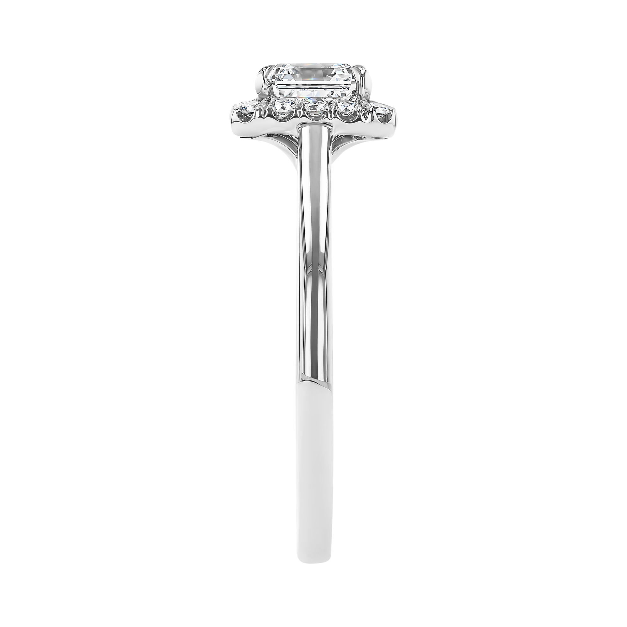 Asscher Cut 1.04ct Diamond Ring Asscher Cut, Claw Set_4