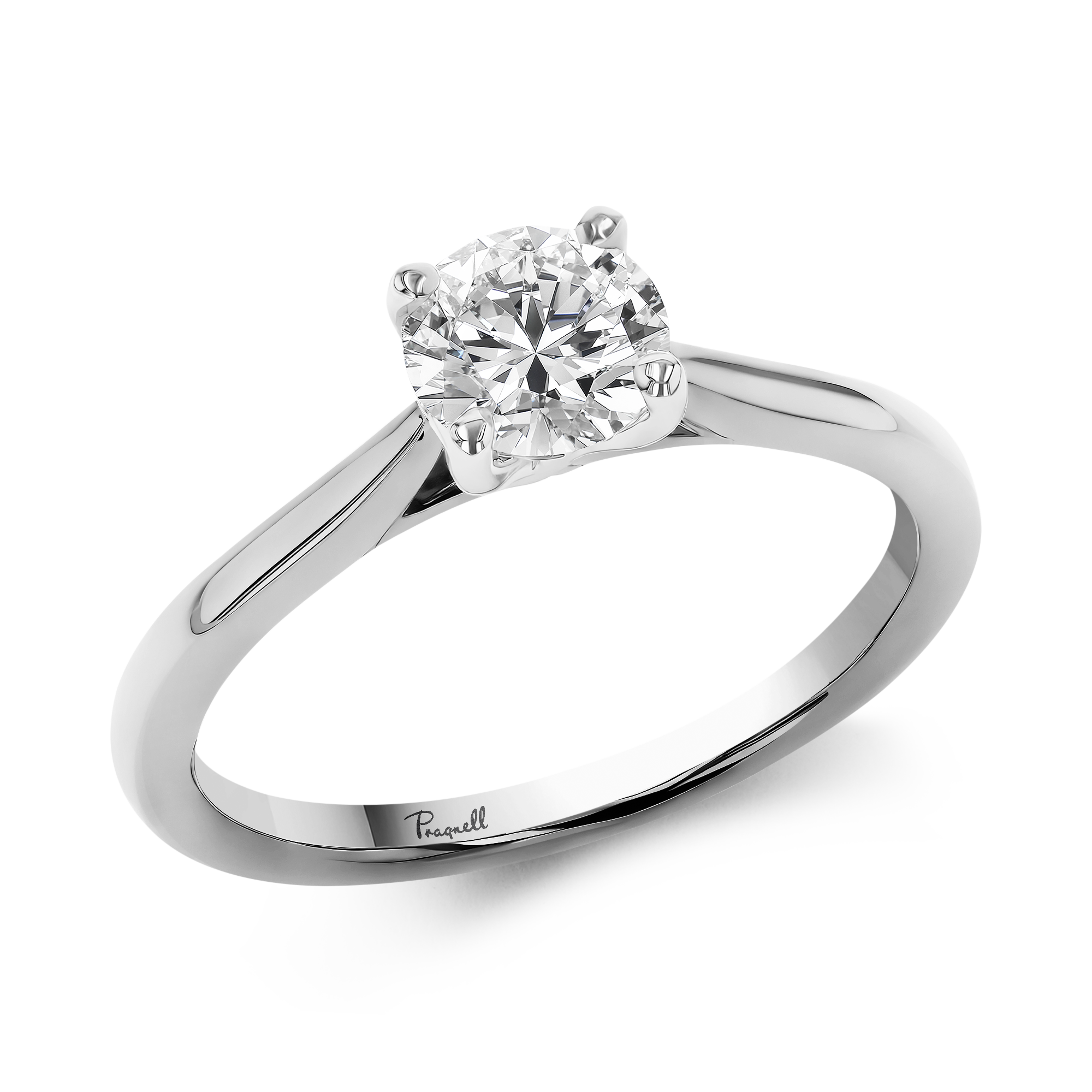 0.70CT Diamond Solitaire Ring Brilliant Cut, Solitaire, Four Claw Set_1