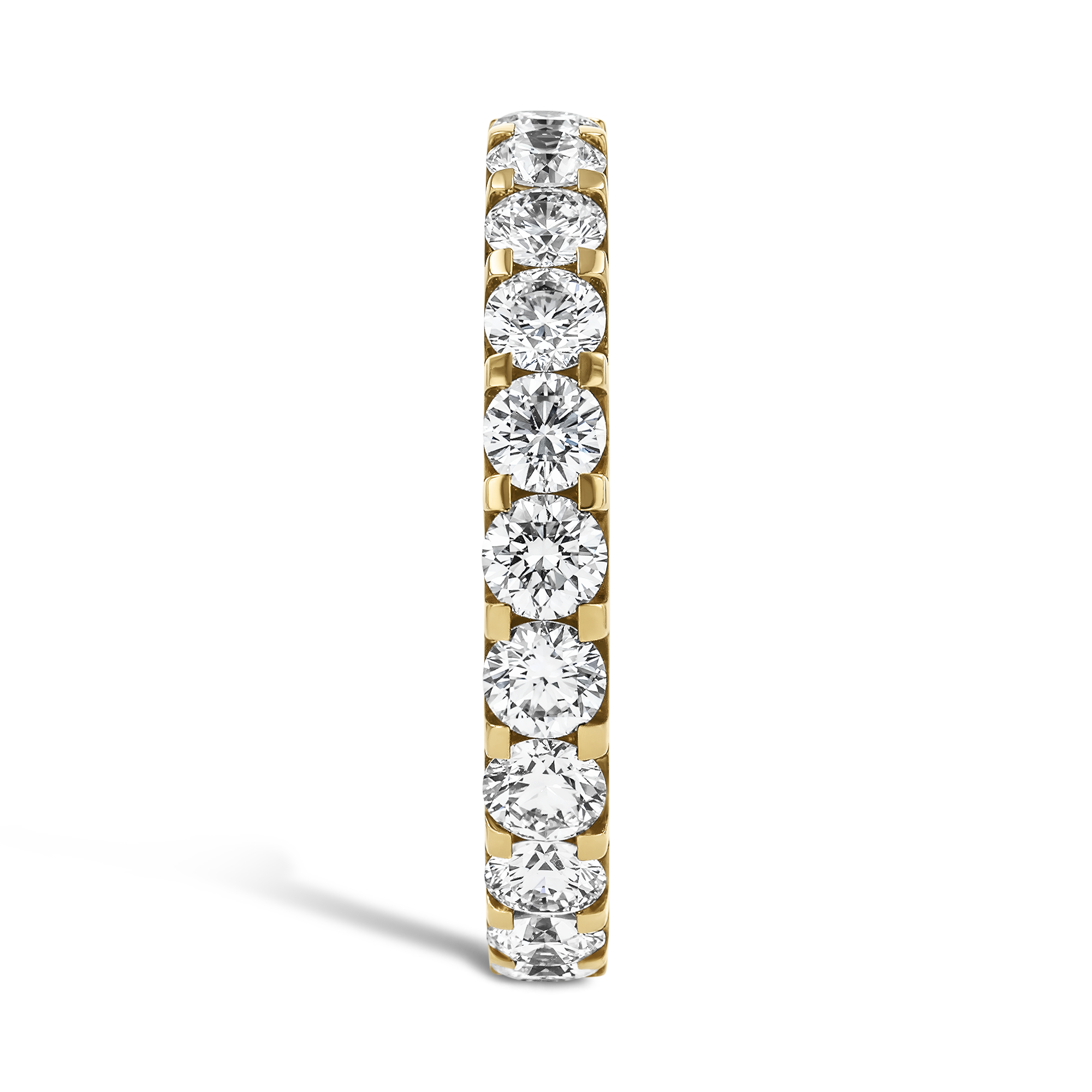 Brilliant Cut Diamond Full Eternity Ring 1.84ct in 18ct Yellow Gold Brilliant Cut, Eternity, Claw Set_4