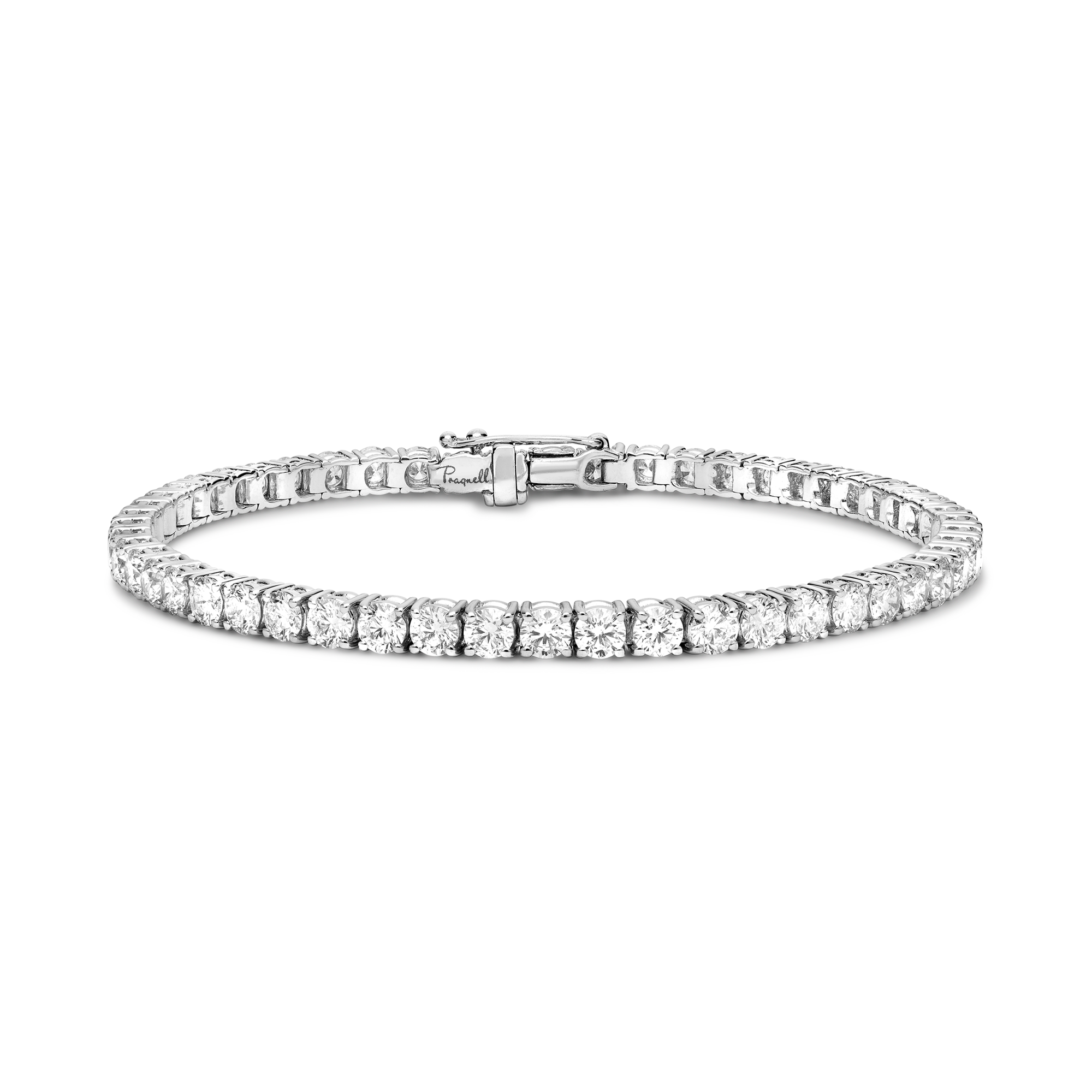 Diamond Line Bracelet Brilliant cut, Claw set_1