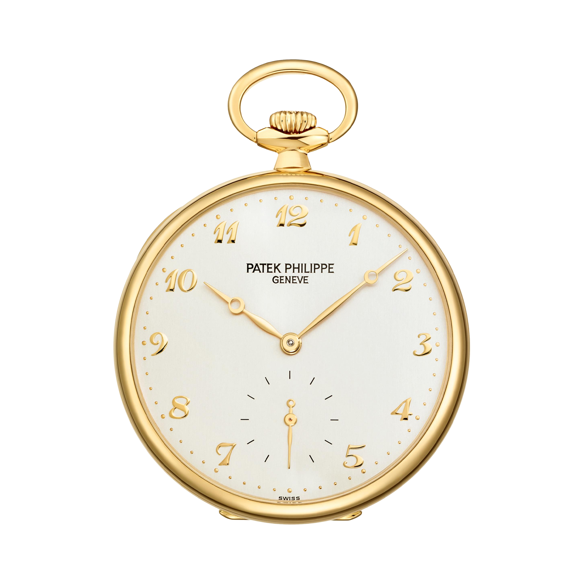 Patek Philippe Open Faced Pocket Watch 44mm, White Dial, Arabic Numeral_1