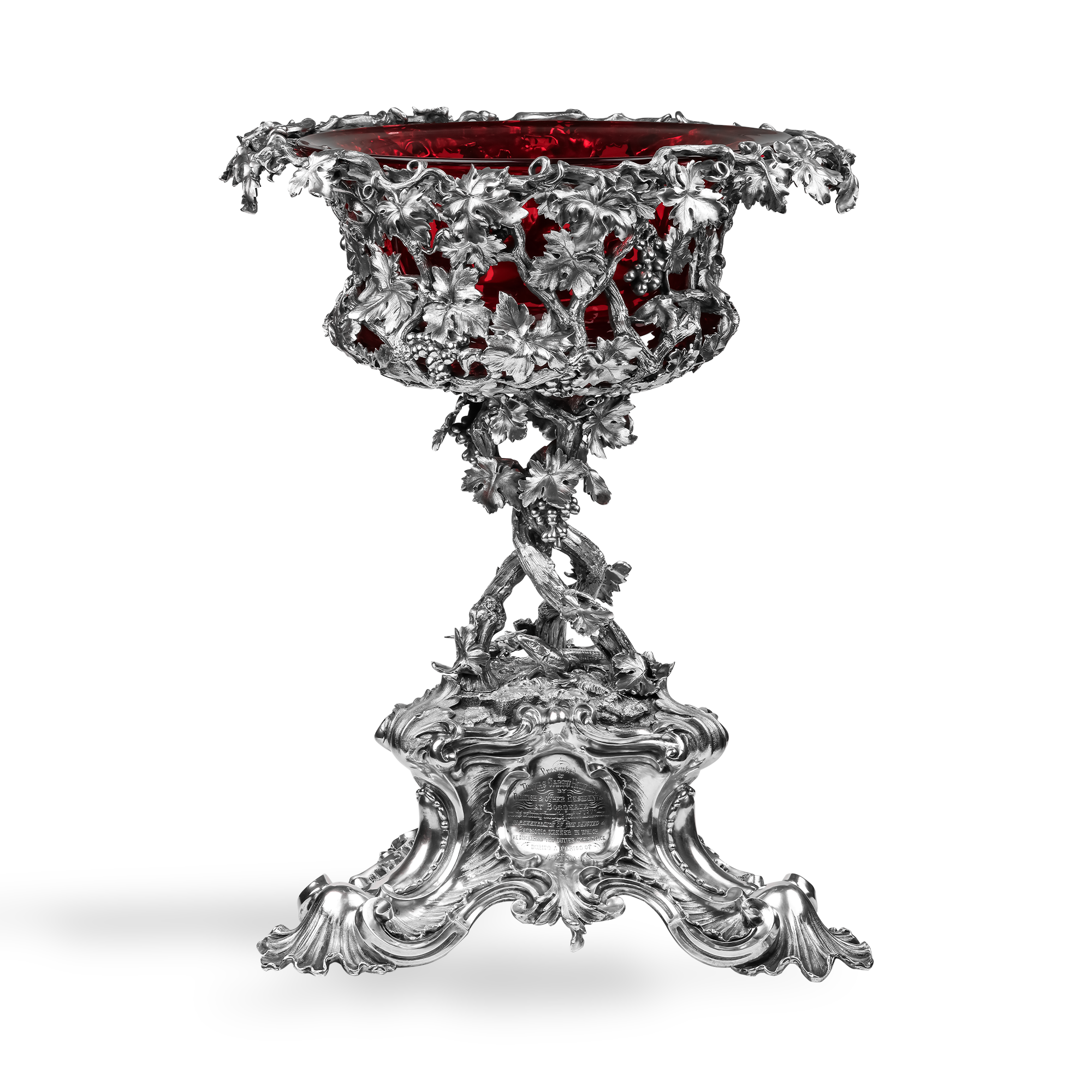 Silver Presentation Bowl Centrepiece Silver Presentation Bowl Centrepiece by Hunt & Roskell, London, 1862_1