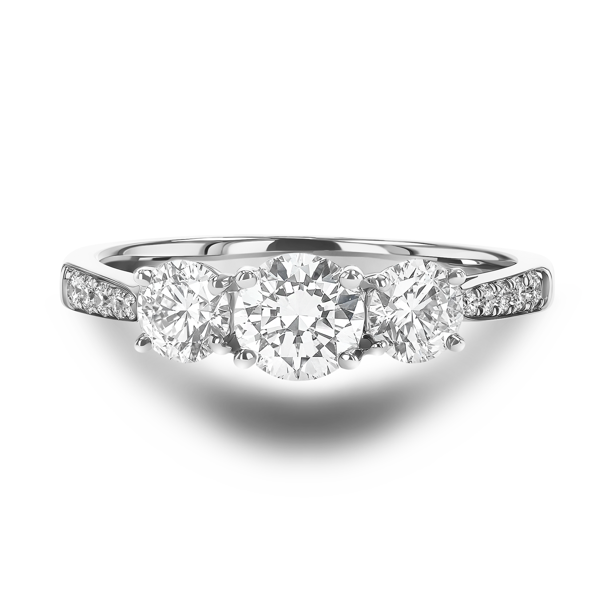 Duchess 0.50ct Diamond Three Stone Ring Brilliant cut, Claw set_2