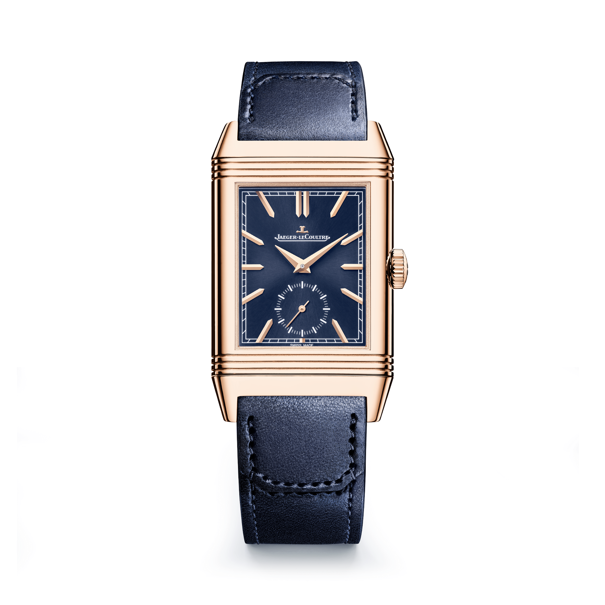 Jaeger-LeCoultre Reverso Tribute Small Seconds 28.3mm, Blue Dial, Baton Numeral_1