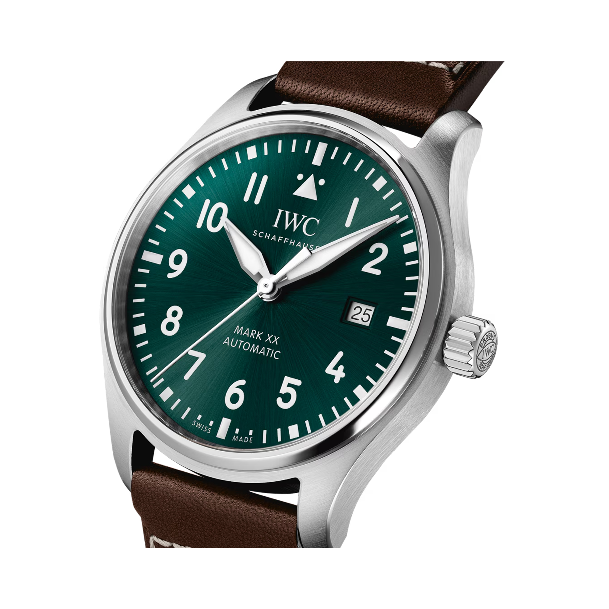 IWC Pilot's Mark XX 40mm, Green Dial, Arabic Numerals_3