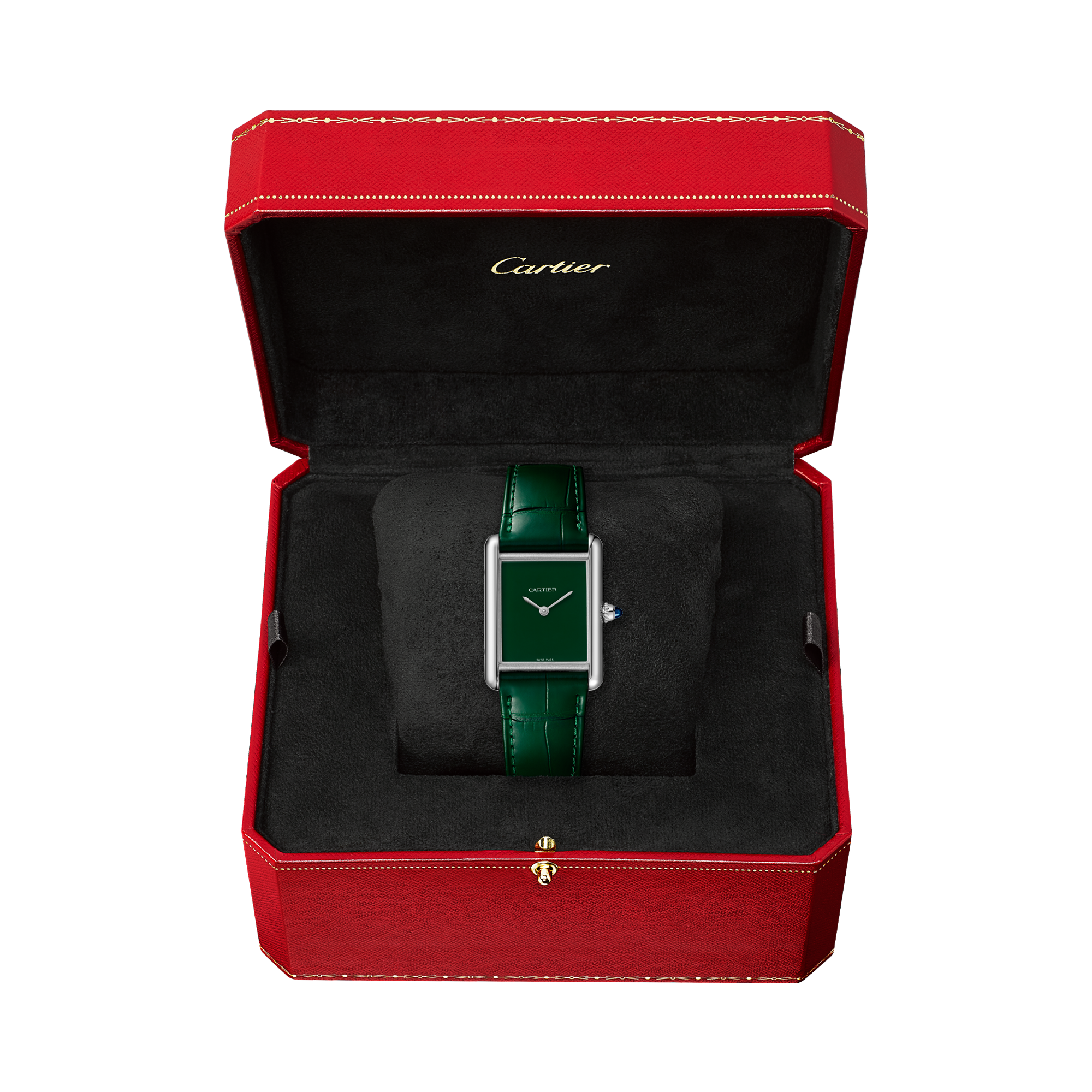 Cartier Tank Must 33.7mm, Green Dial_5