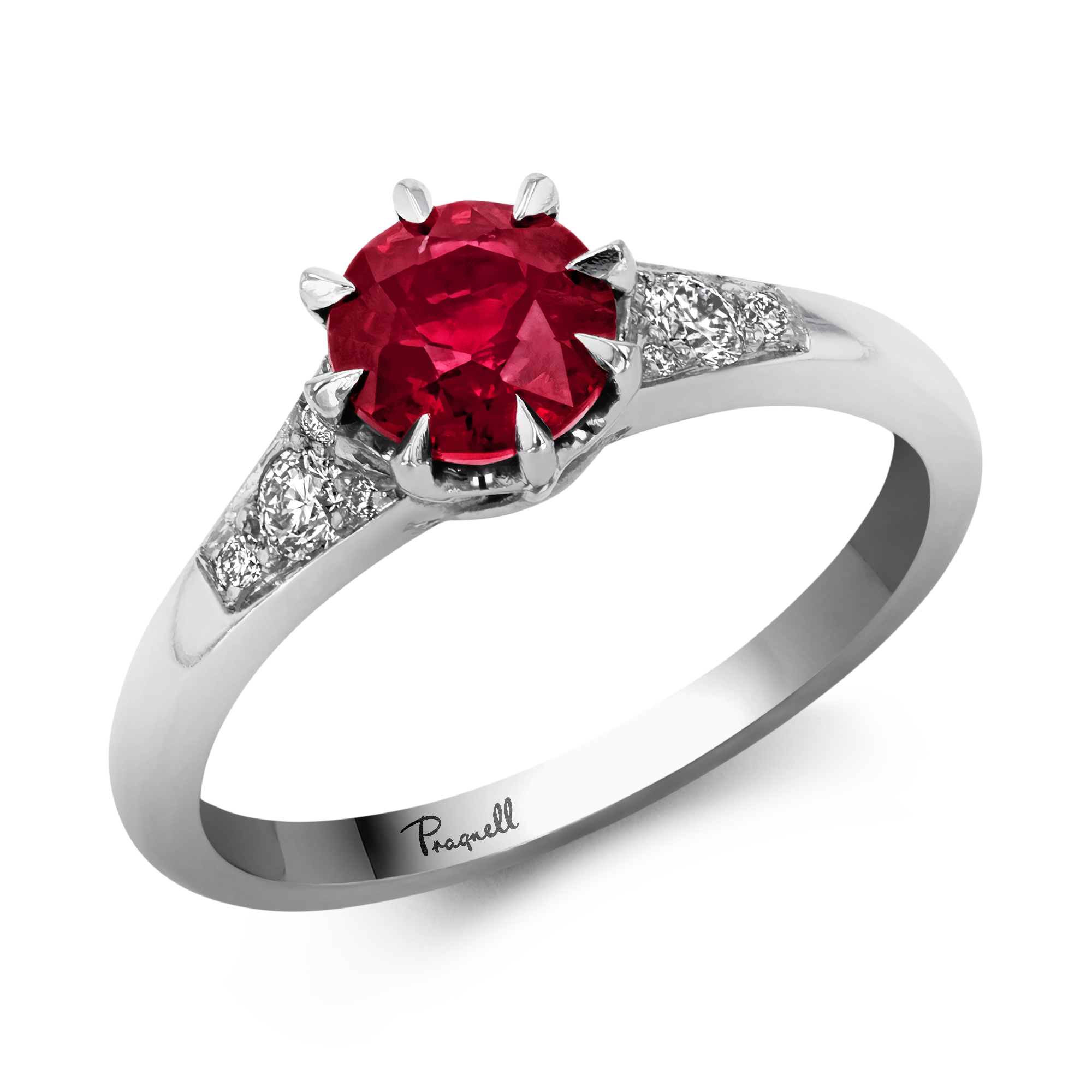 Antrobus 1.29ct Ruby Solitaire Ring Brilliant cut, Claw set_1