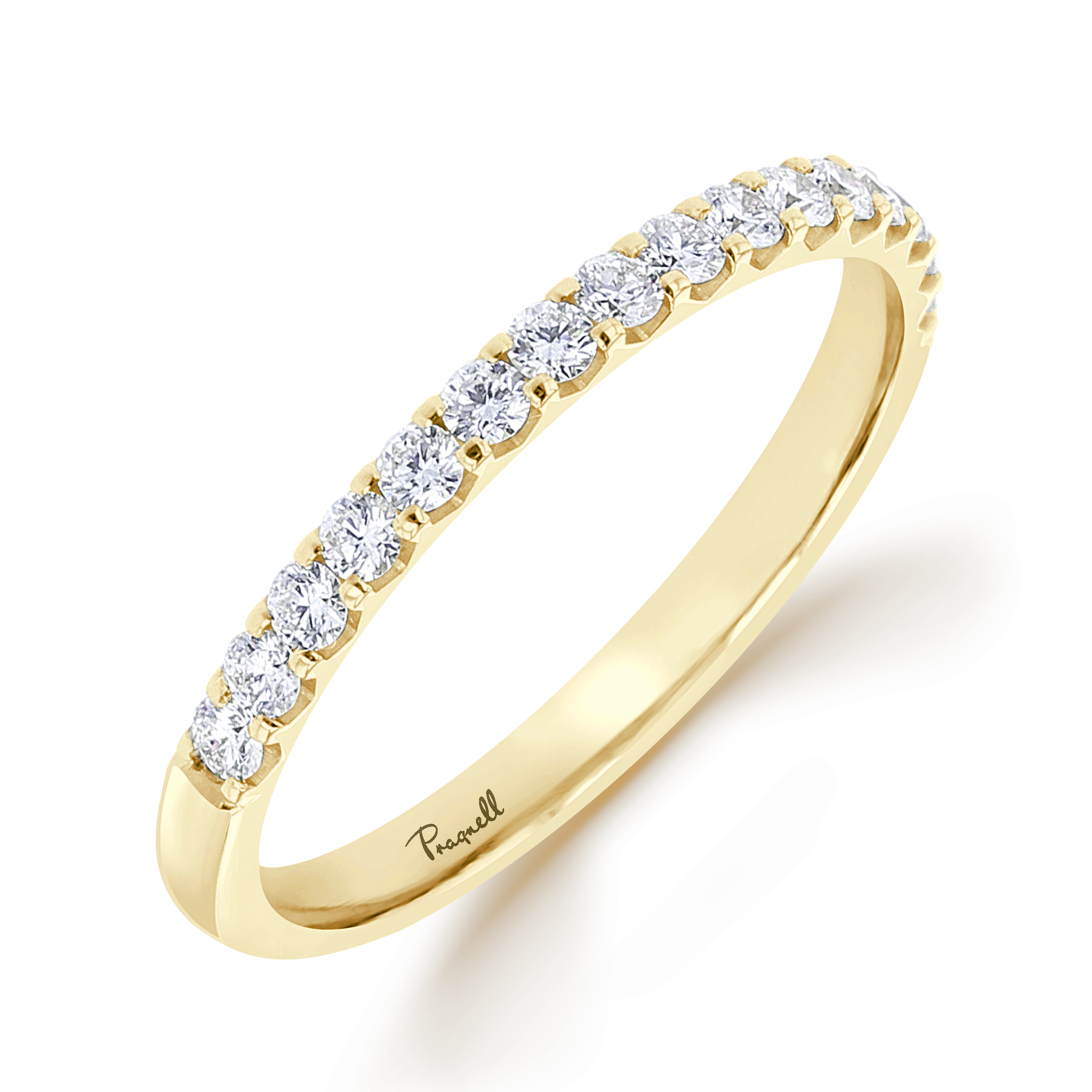 Brilliant Cut Diamond Half Eternity Ring Brilliant Cut, Half Eternity, Claw Set_1