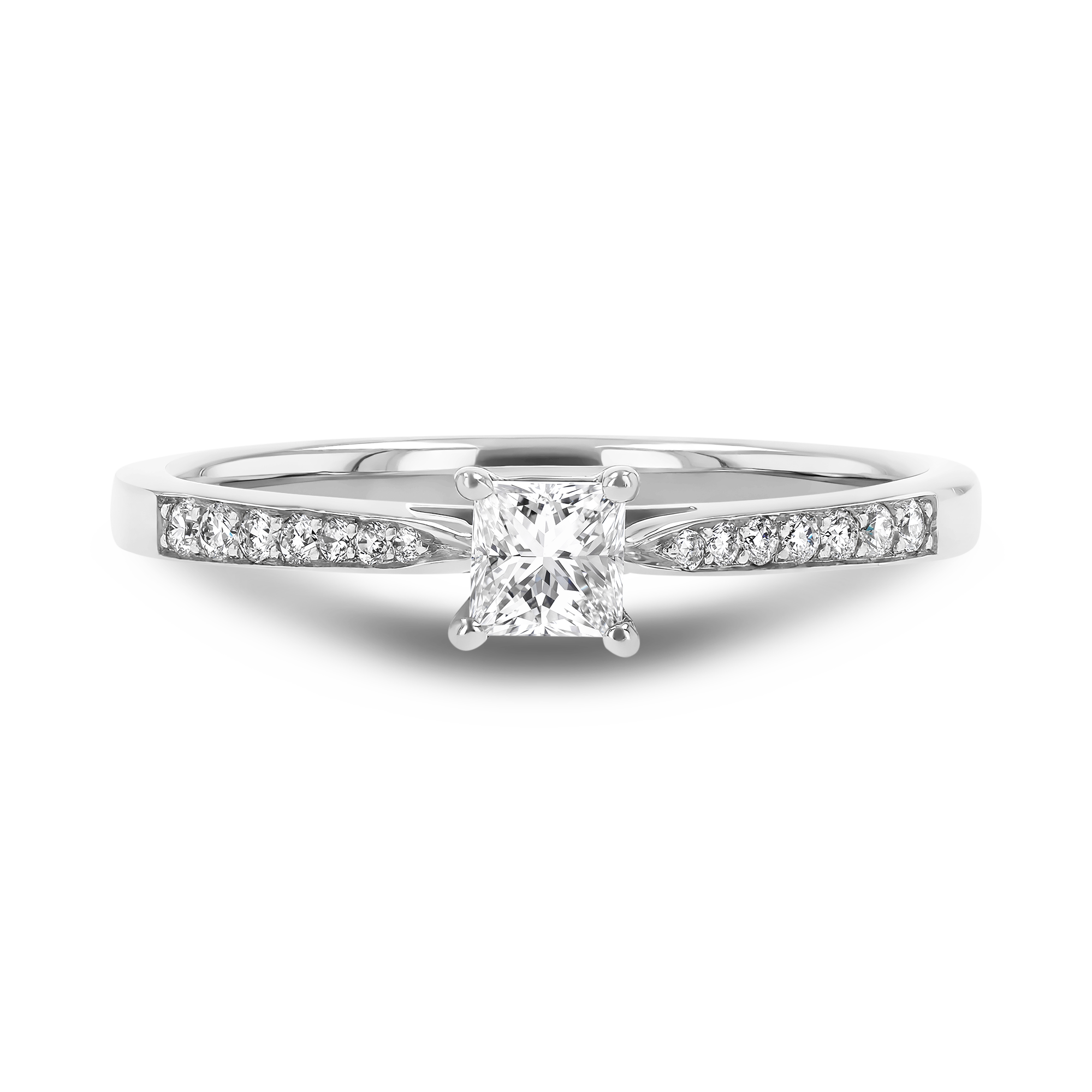 Duchess 0.23ct Diamond Solitaire Ring Princess Cut, Claw Set_2