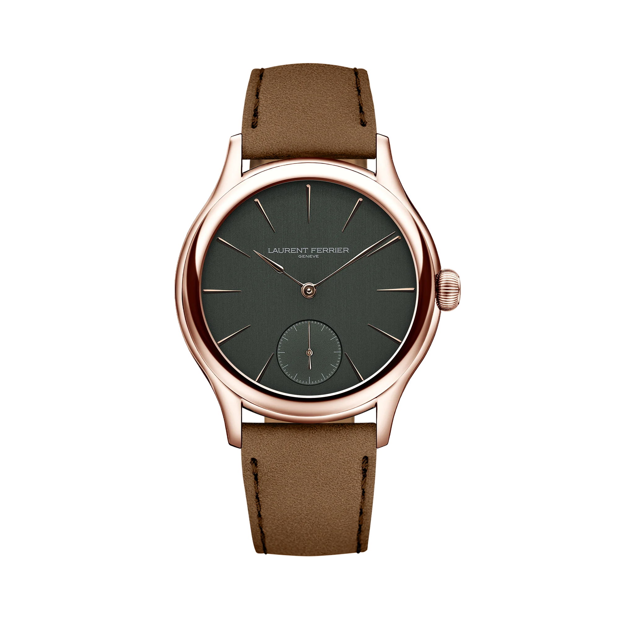 Laurent Ferrier Micro-Rotor 40mm, Green Dial, Baton Numerals_1