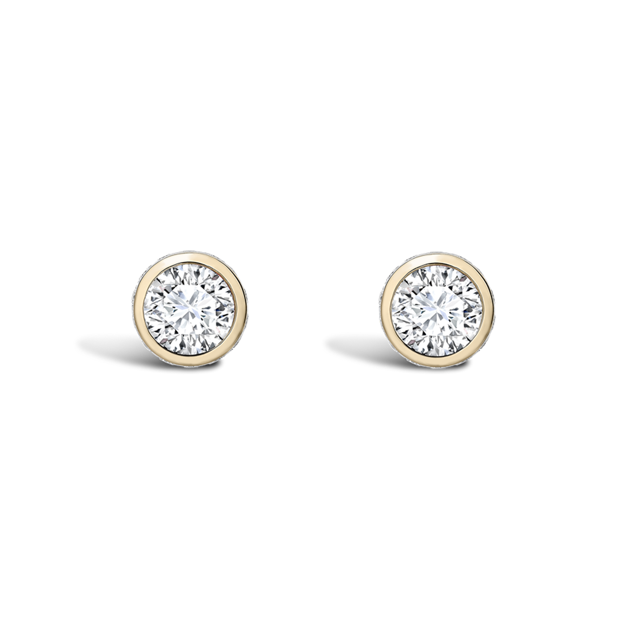 Sundance Diamond Stud Earrings Brilliant Cut, Rubover Set_1