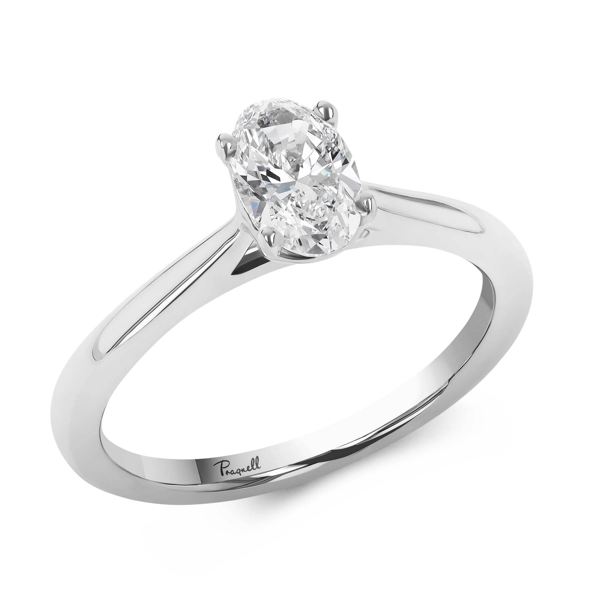 0.70CT Diamond Solitaire Ring Oval Cut, Solitaire_1