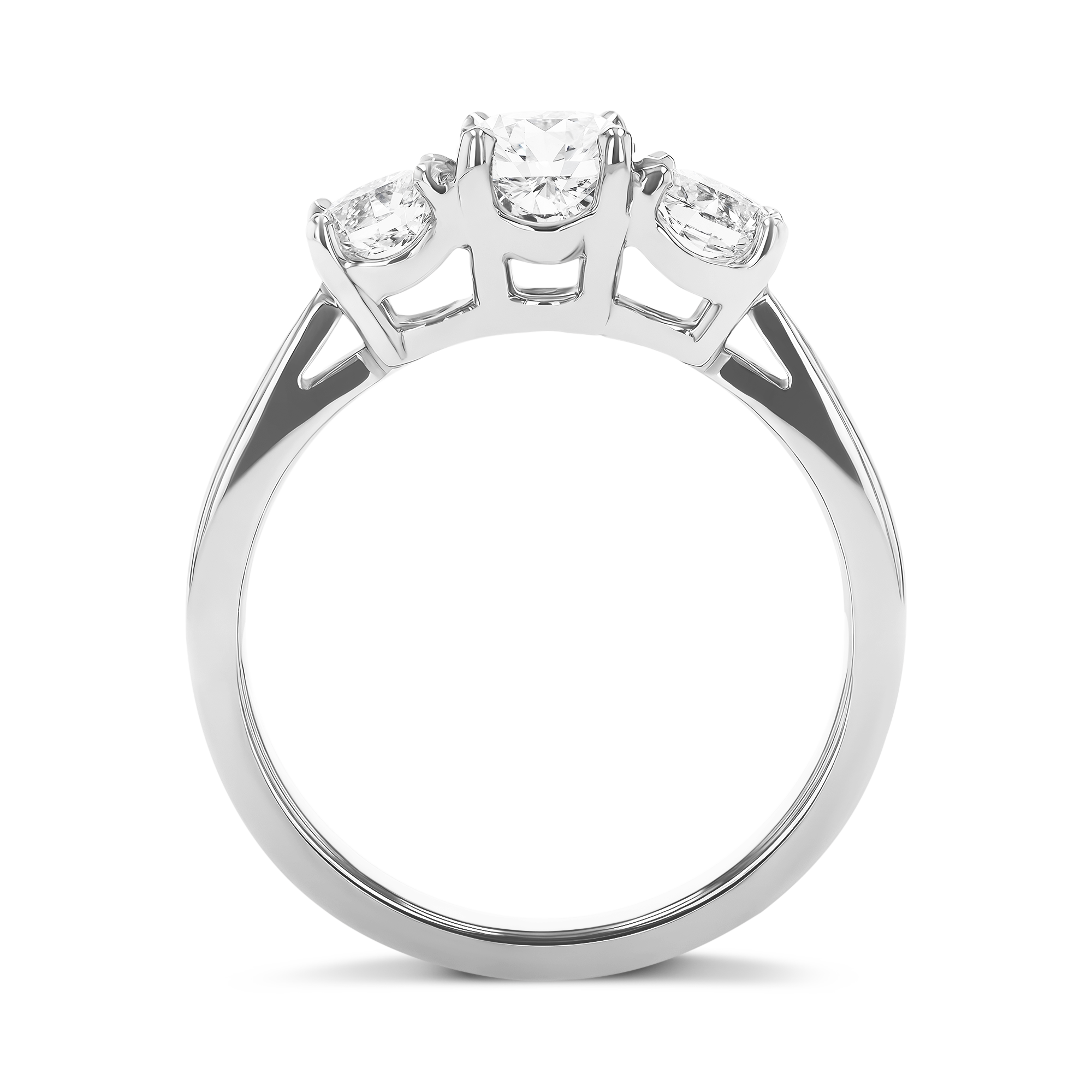 1.01CT Diamond Three-Stone Ring Brilliant Cut, Three-Stone_3