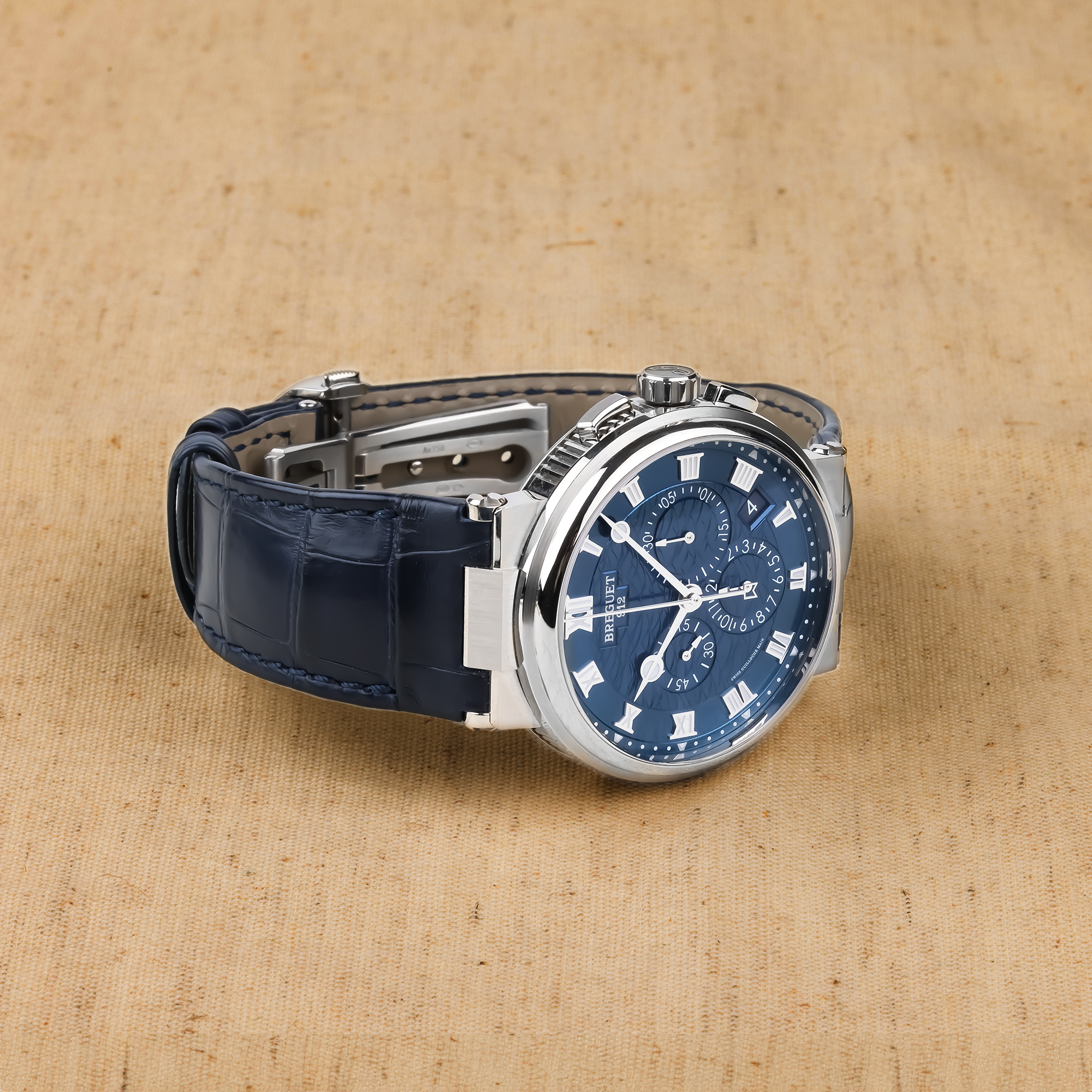 Breguet Marine Chronograph 5527BB Y2 9WV Watch 42.3mm Blue Dial