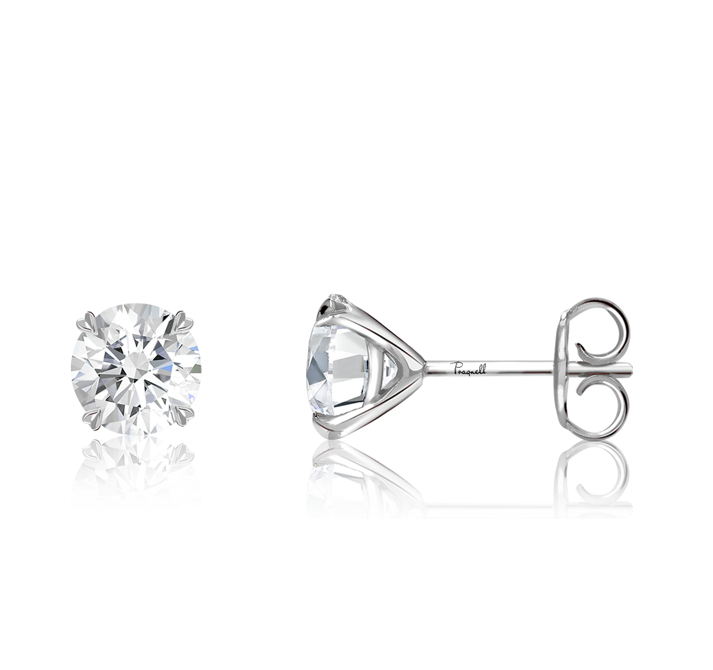 Windsor 0.70ct Diamond Stud Earrings Brilliant cut, Claw set_2