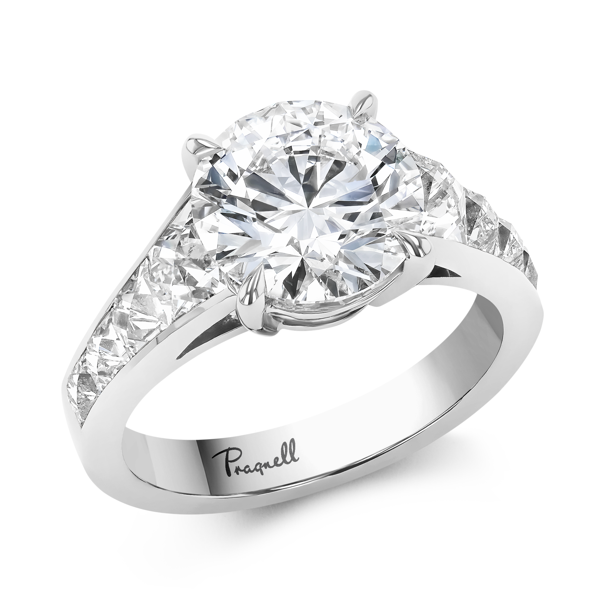 Masterpiece Pragnell Setting Type IIA D/FL Brilliant Cut 3.11ct Diamond Solitaire Ring Brilliant & French Cut, Claw Set_1