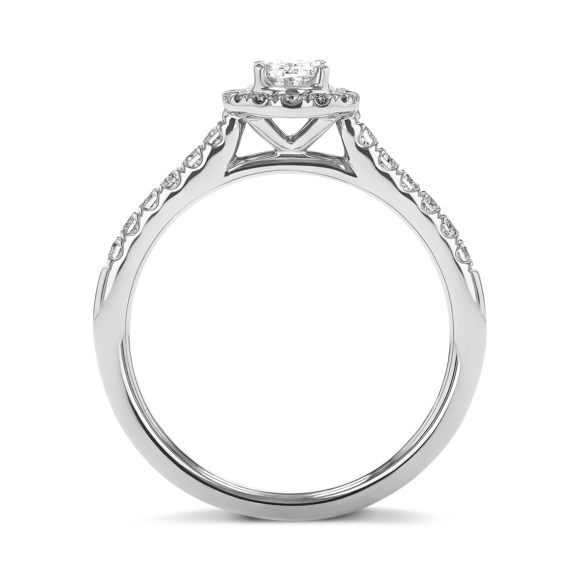 Celestial 0.30ct Diamond Cluster Ring Oval Cut, Claw Set_3