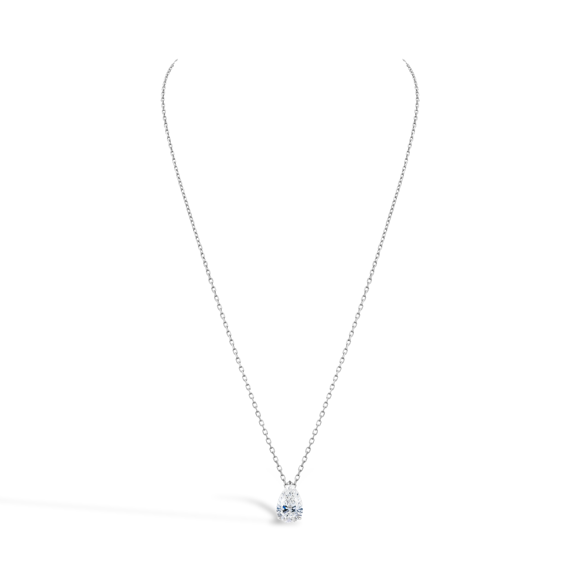 D/IF Pear Shaped 1.58ct Diamond Pendant Pear Shaped, Claw Set_2