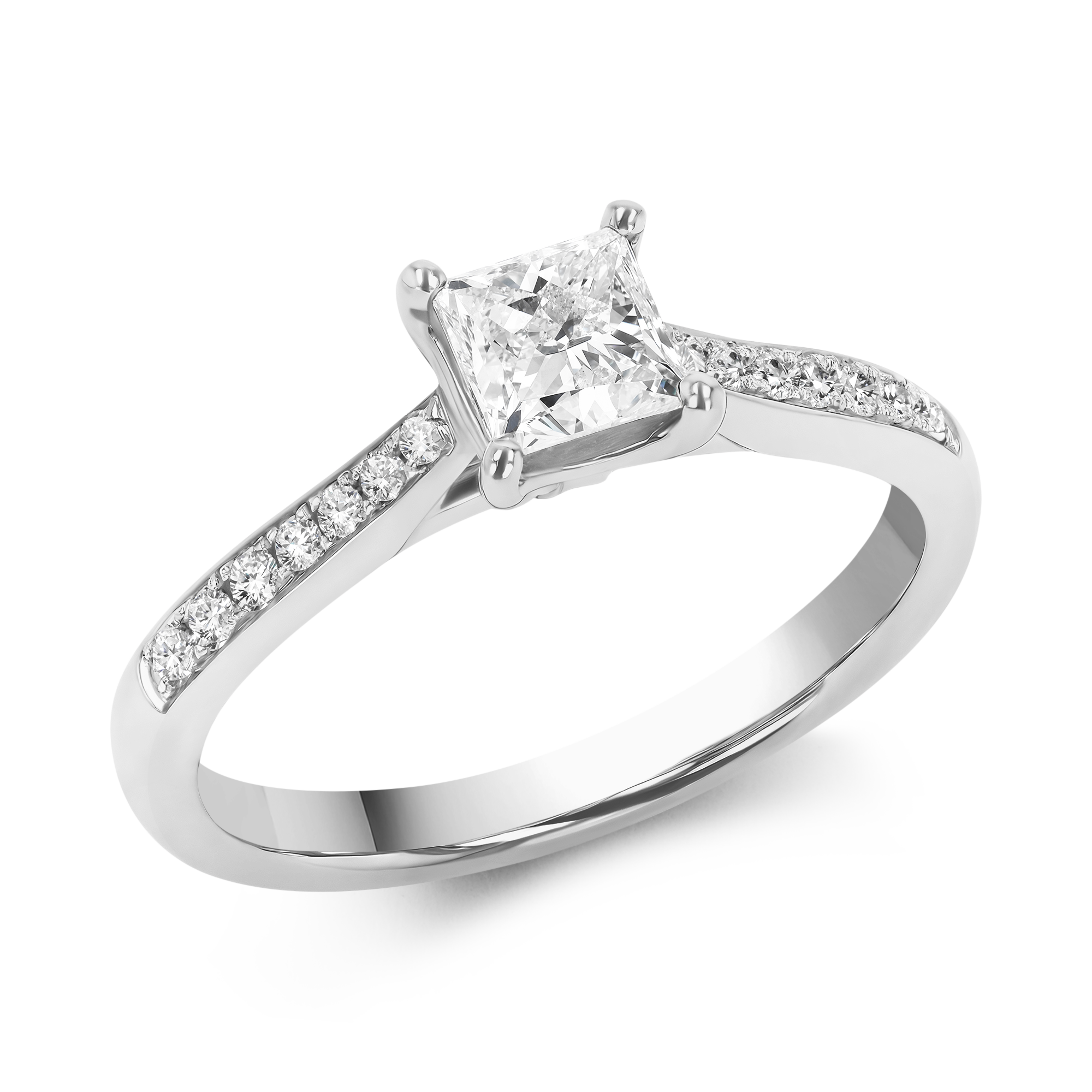 Duchess 0.60ct Diamond Solitaire Ring Princess Cut, Claw Set_1