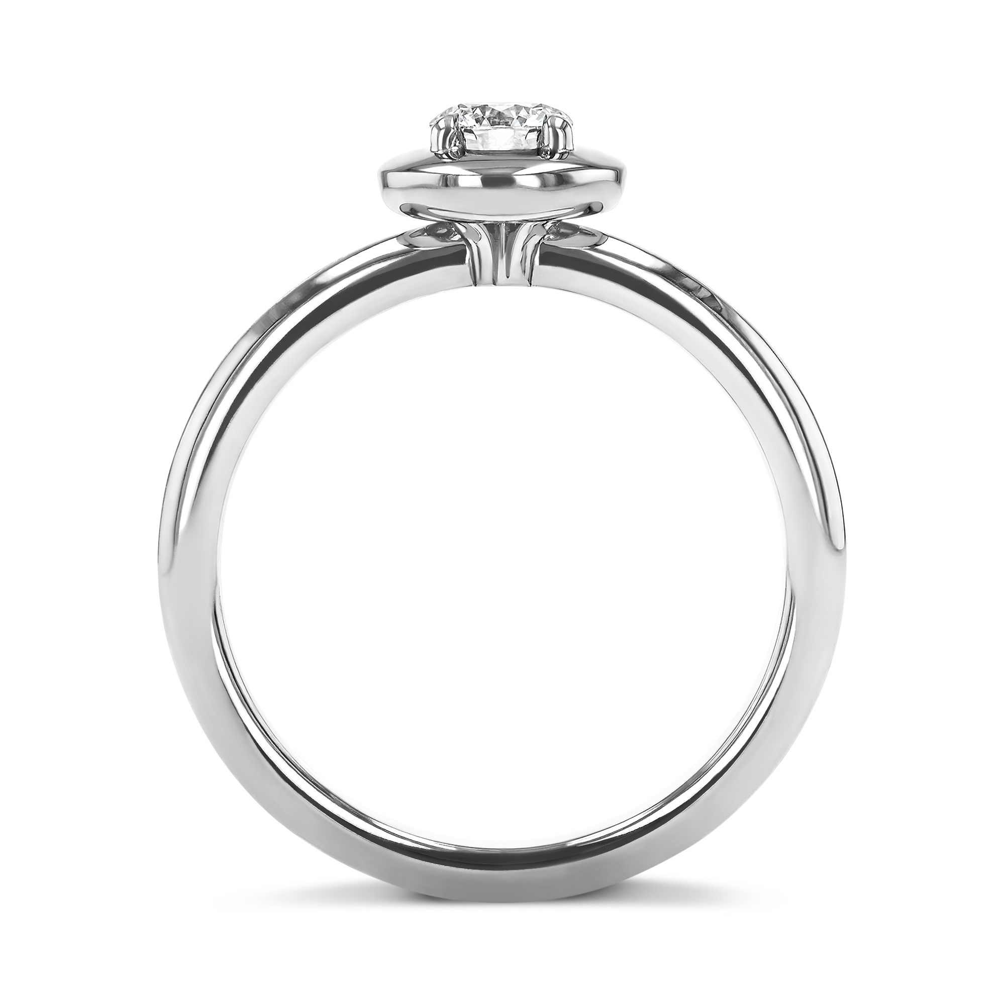 Skimming Stone 0.30ct Diamond Solitaire Ring Brilliant cut, Claw set_3