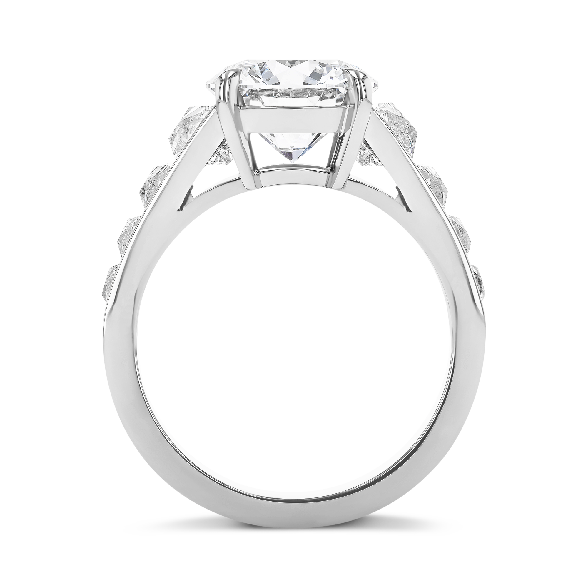 Masterpiece Pragnell Setting Type IIA D/FL Brilliant Cut 3.11ct Diamond Solitaire Ring Brilliant & French Cut, Claw Set_3