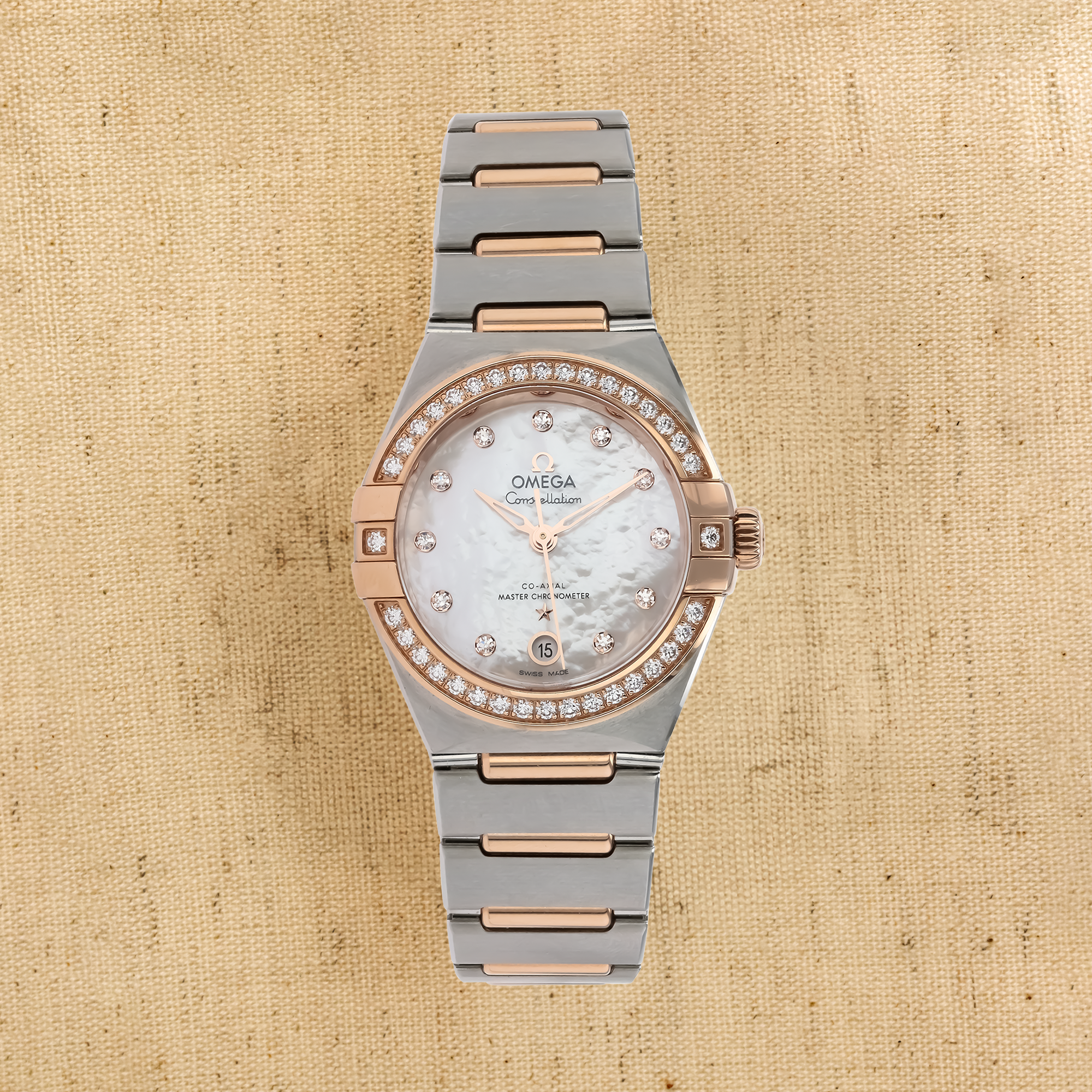 Omega constellation ladies watch with online diamonds