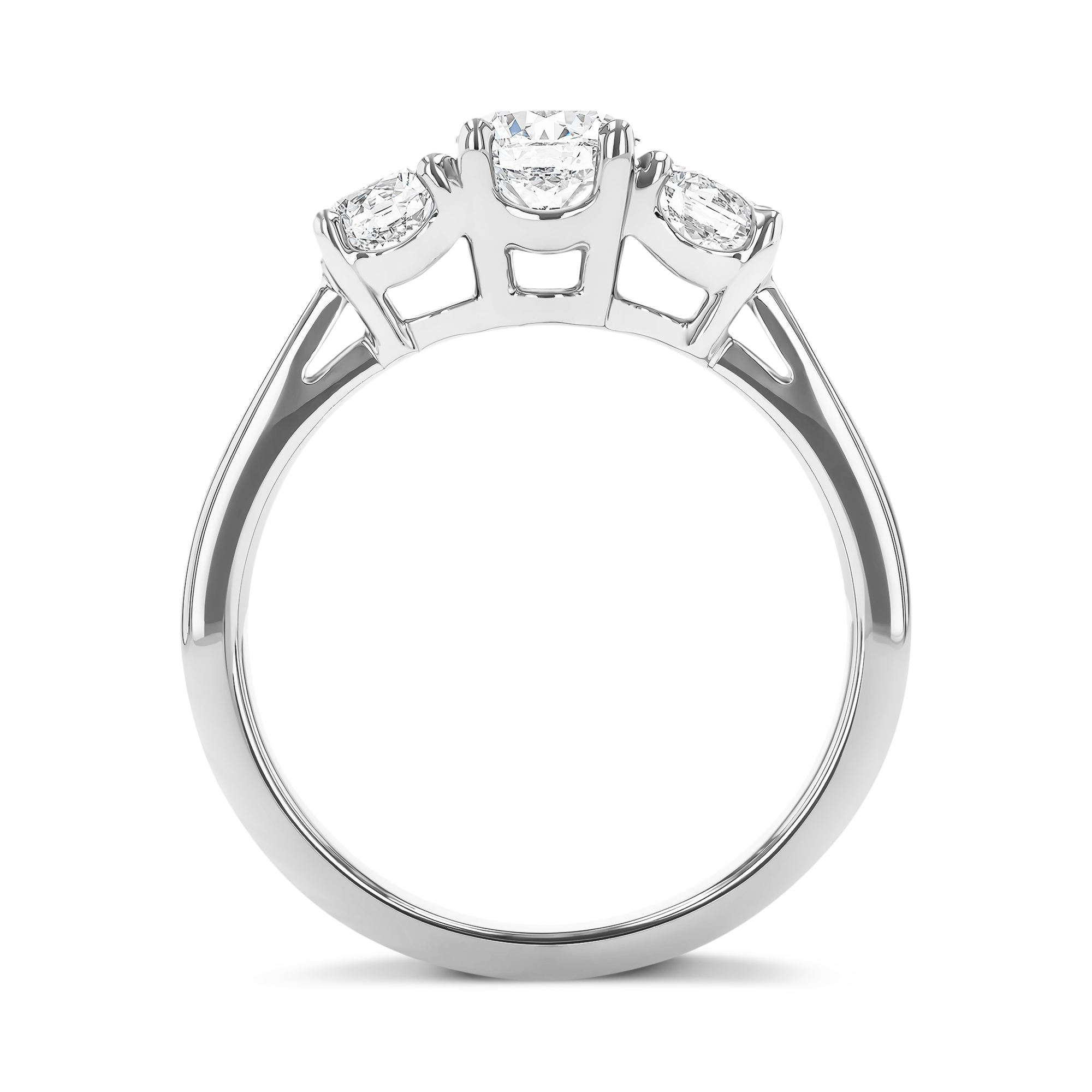 Trilogy 1.03ct Diamond Three Stone Ring Brilliant cut, Claw set_3