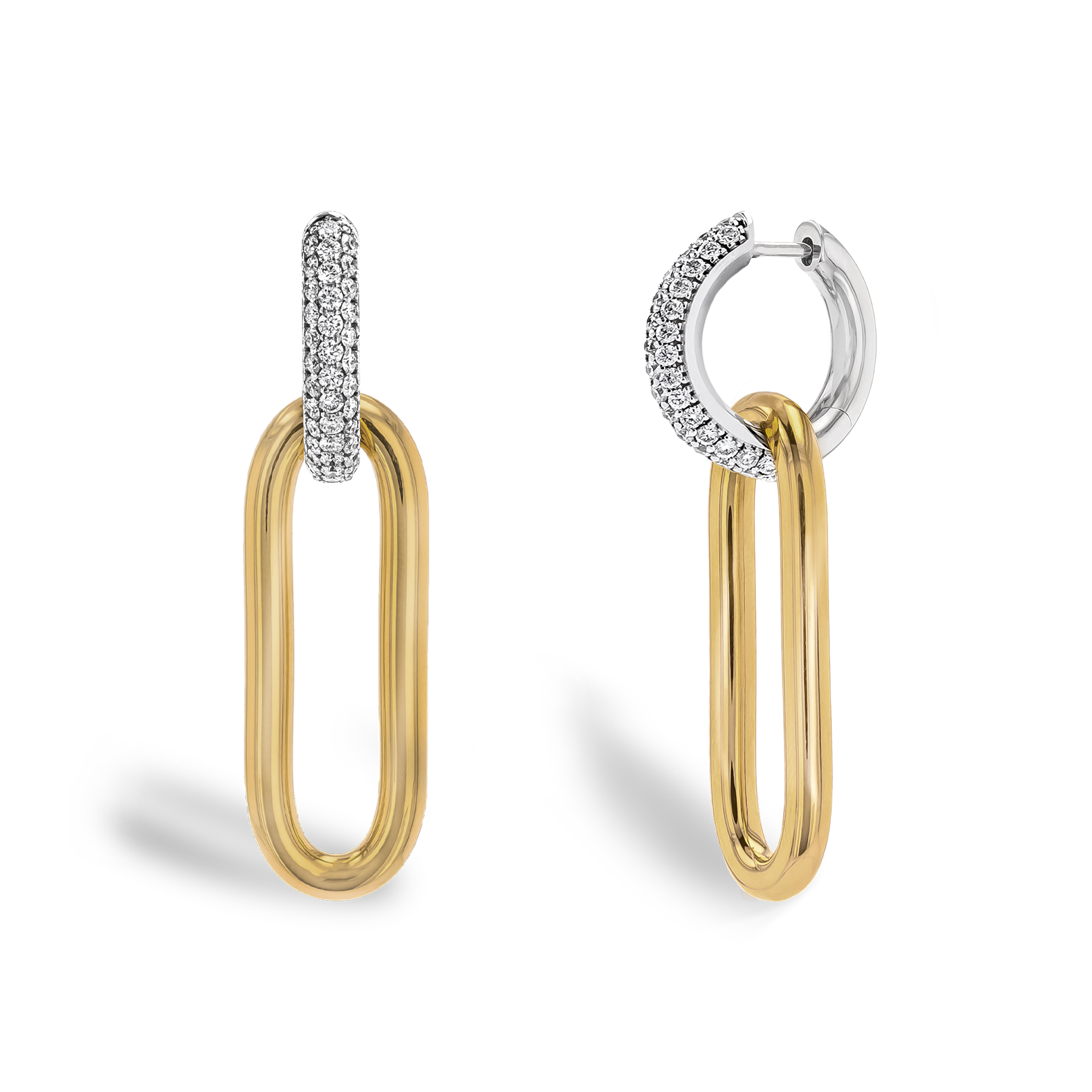 Havana Diamond Drop Earrings Brilliant Cut, Pave Set_1