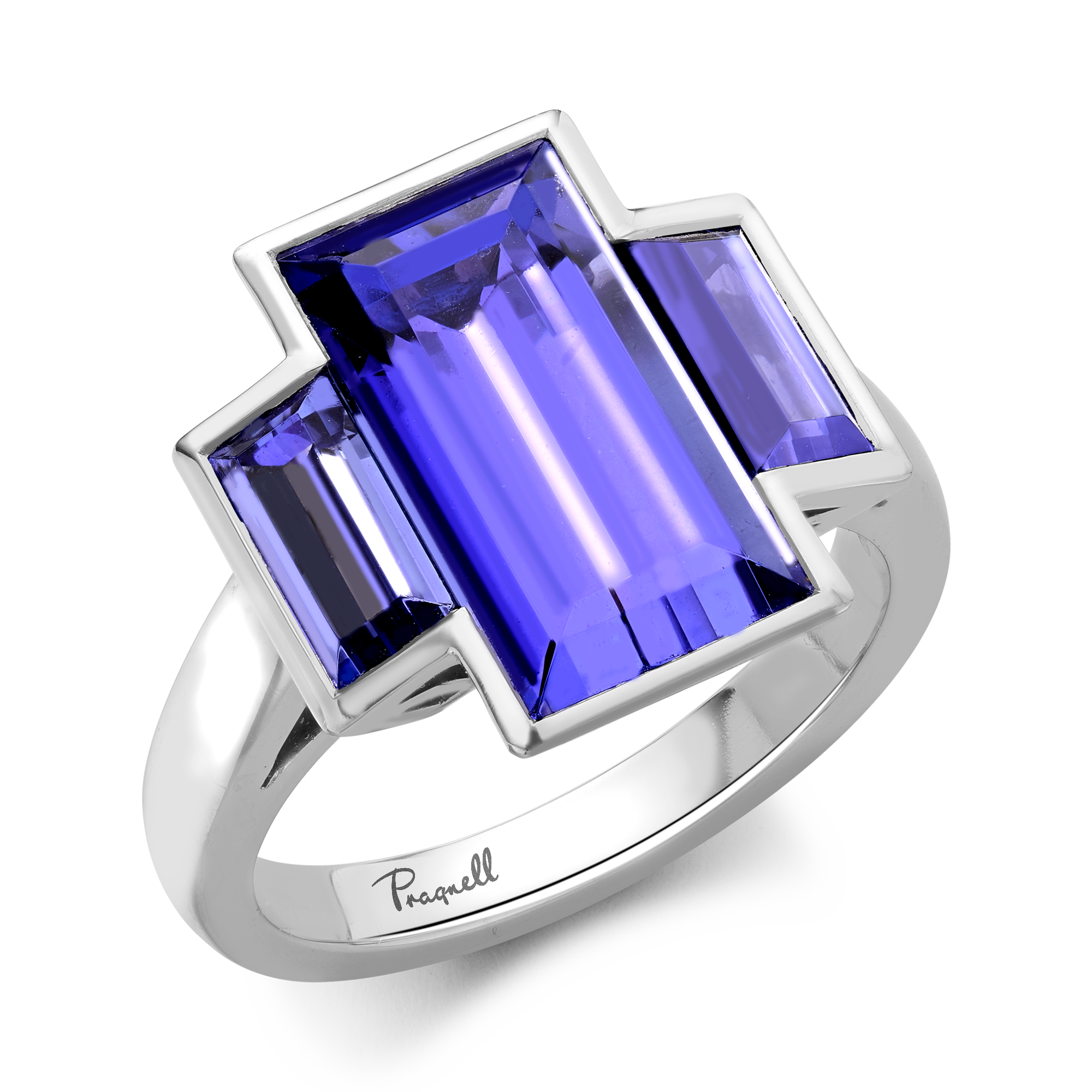 Kingdom Tanzanite Ring Baguette Cut, Rubover_1