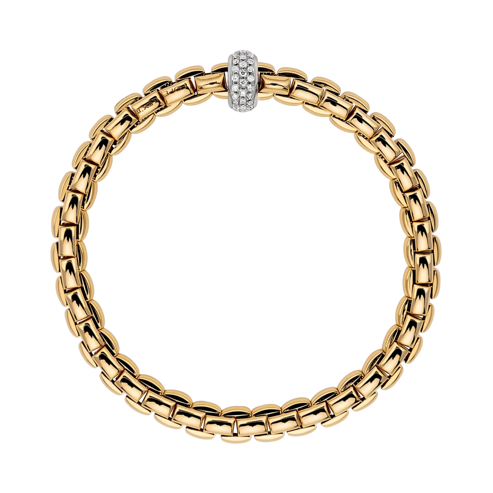 Fope Eka Flex'It Diamond Bracelet Round Brilliant Cut, Pave Set_2