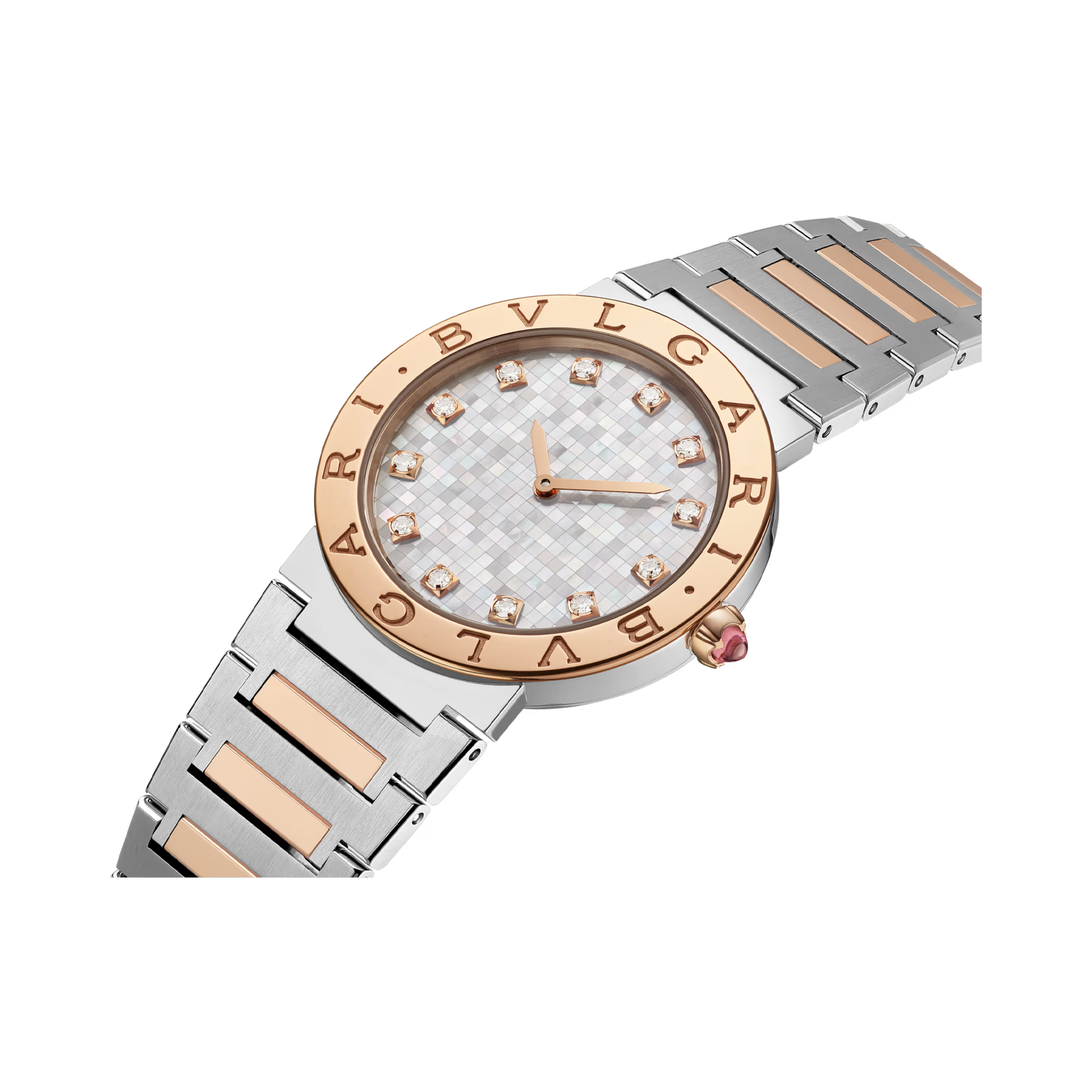 Bvlgari Bvlgari 33mm, Mother-of-Pearl Dial, Diamond Numerals_2